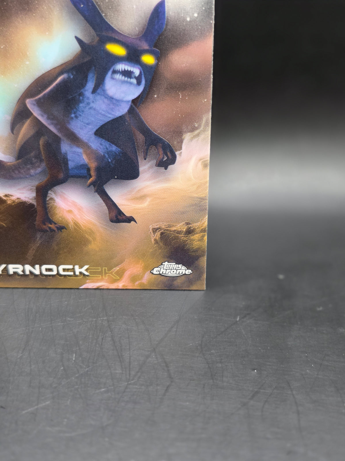 2025 Topps Star Wars Chrome - Ray Wave Parallel Base Card #118  (Fyrnock)