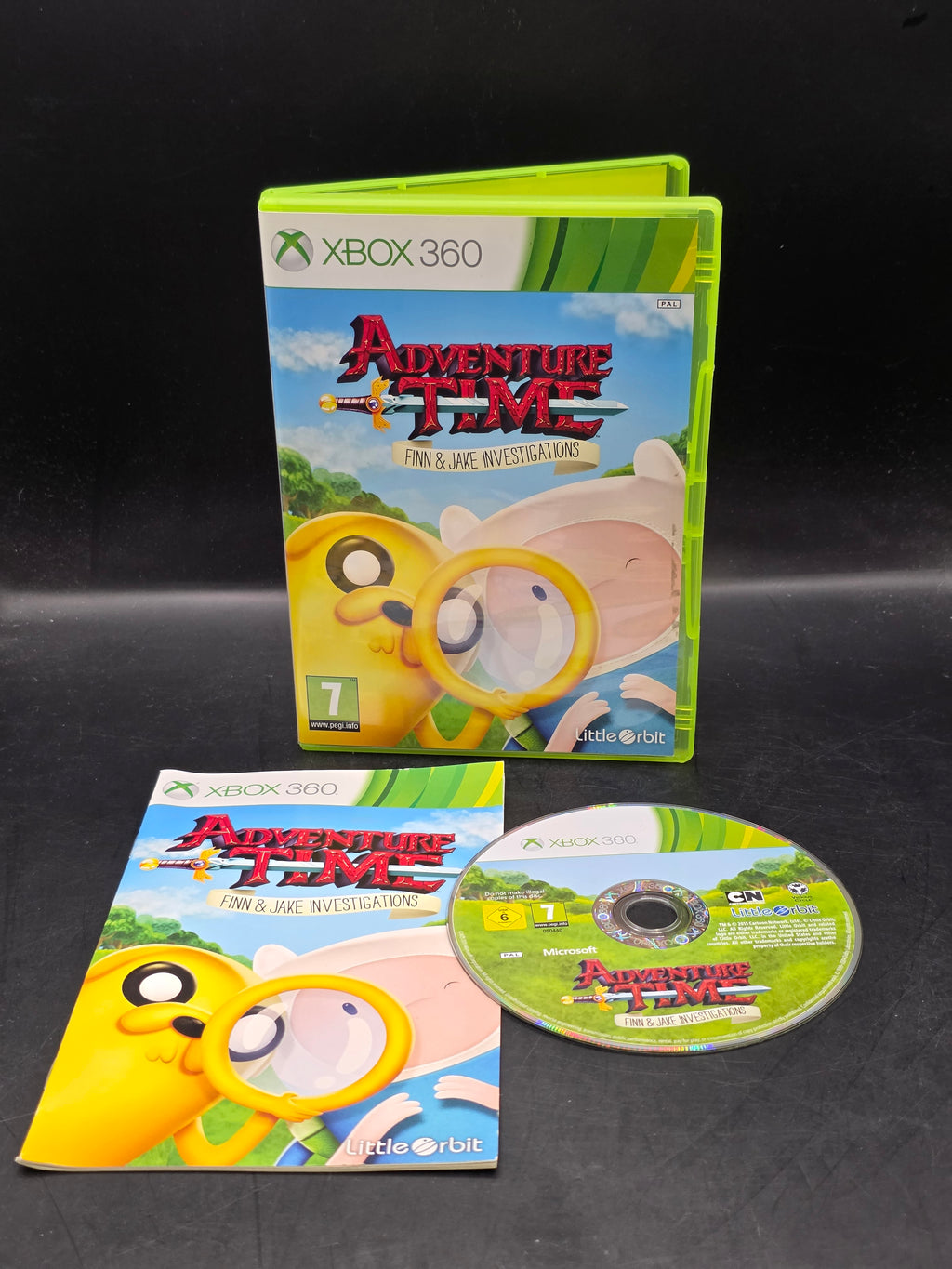 Adventure Time Finn & Jake Investigations Xbox 360 Video Game Manual PAL