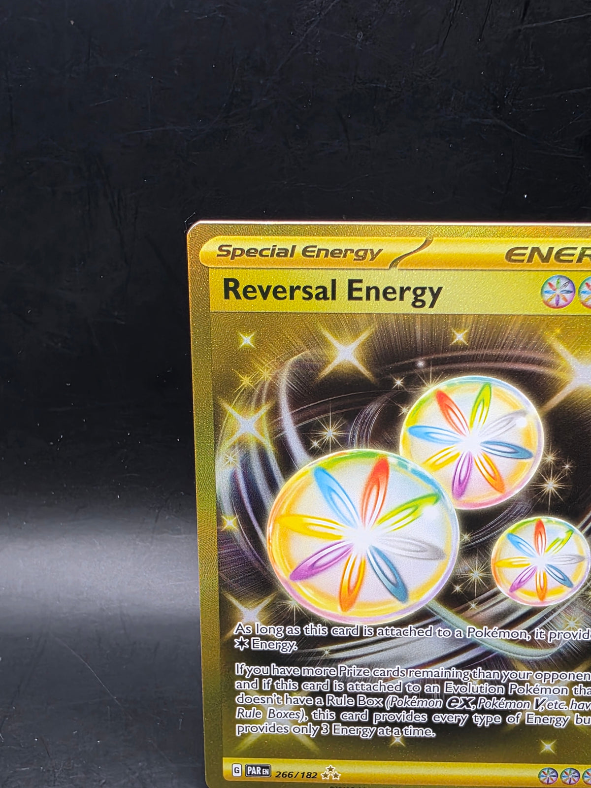 Pokémon TCG Card Reversal Energy 266/182 Paradox Rift Hyper Rare 2023