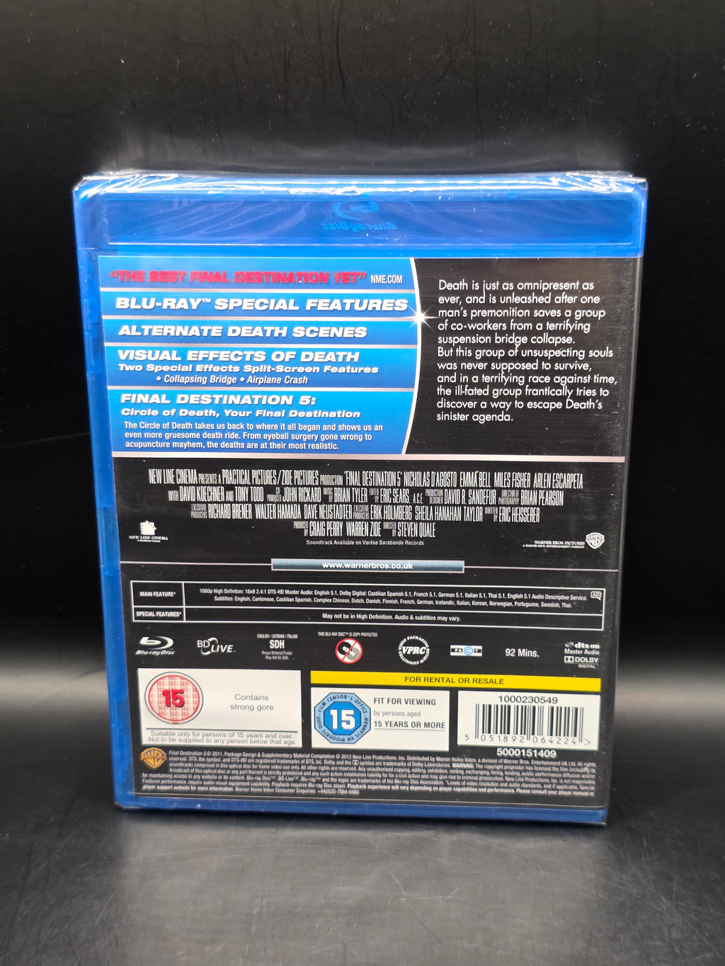 Final Destination 5 Blu Ray