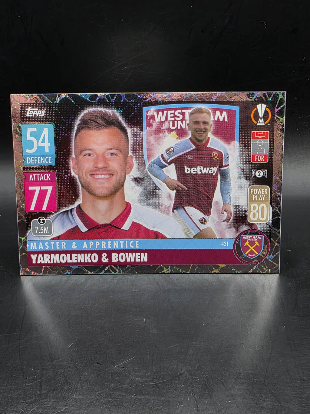Match Attax Yarmolenko & Bowen 21/22 Season - Master & Apprentice