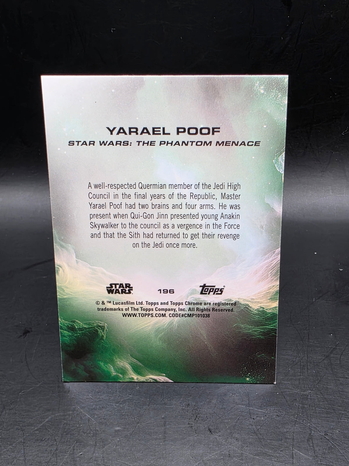 2025 Topps Chrome Star Wars Varael Poof #196