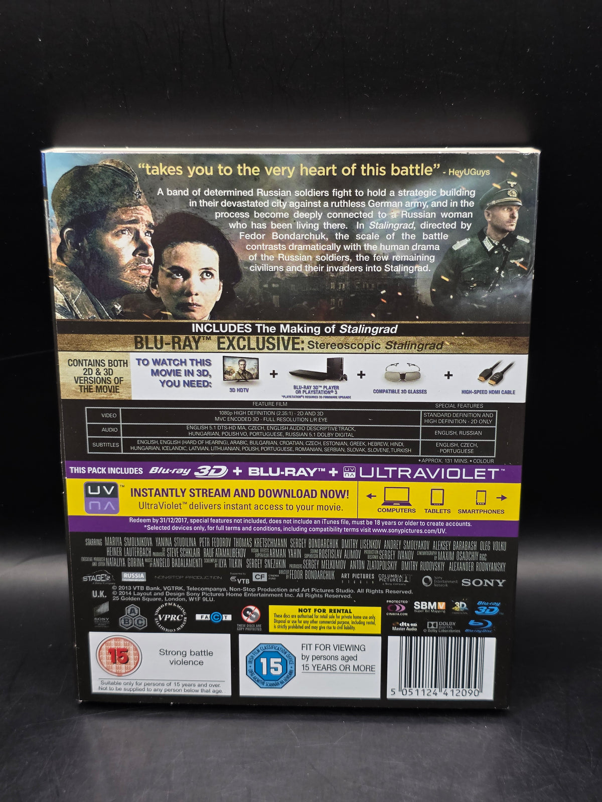 Stalingrad [New Blu-ray] With Blu-Ray 3-D, UV/HD Digital Copy, Widescreen