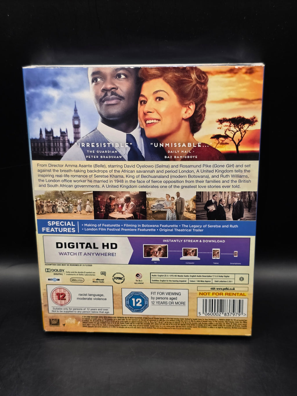 A United Kingdom (Blu-ray, 2016) Brand New. Cert 12