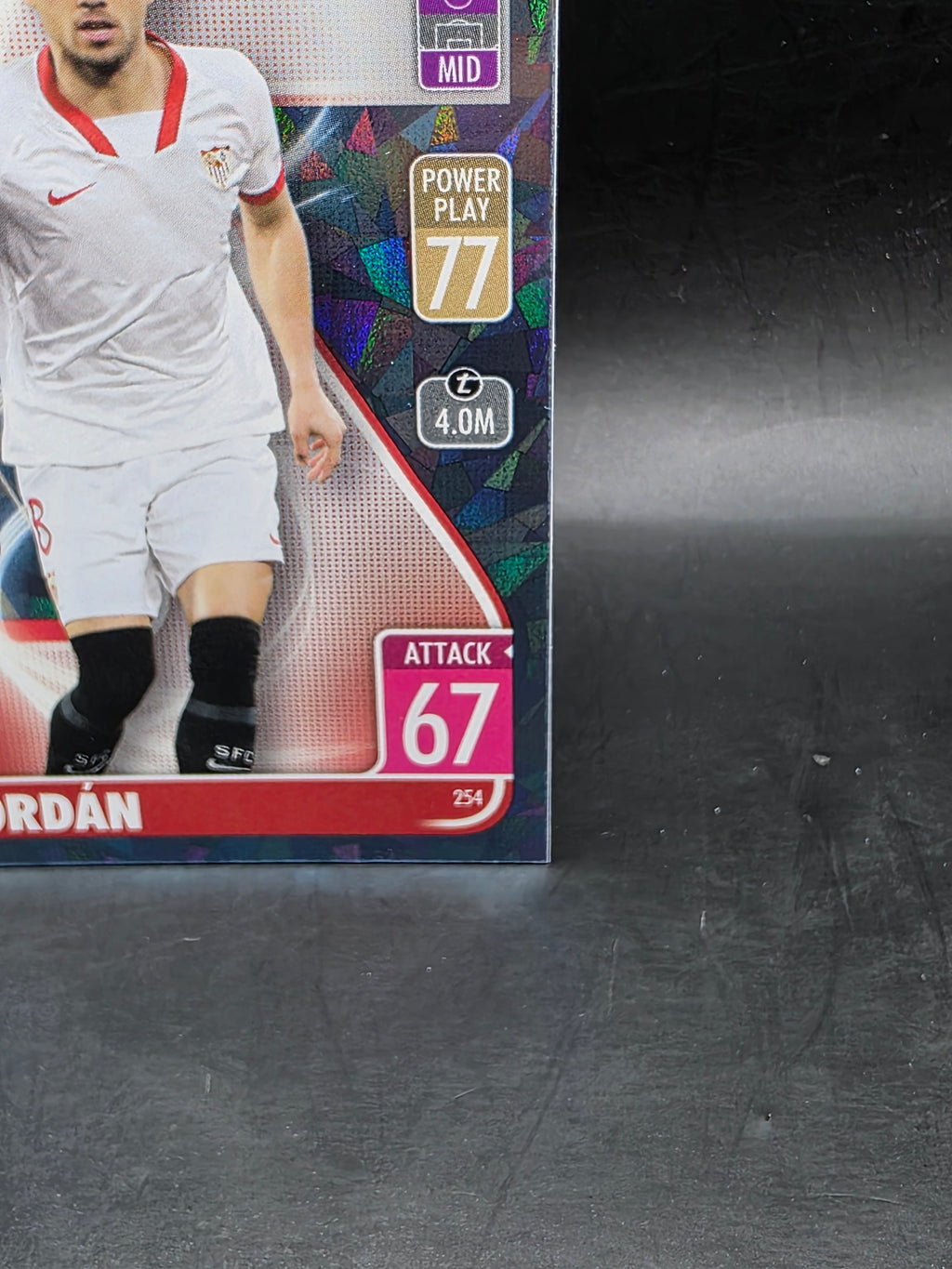 Topps Match Attax CL 2021/22 - Joan Jordan Crystal Parallelo #254 Sevilla FC