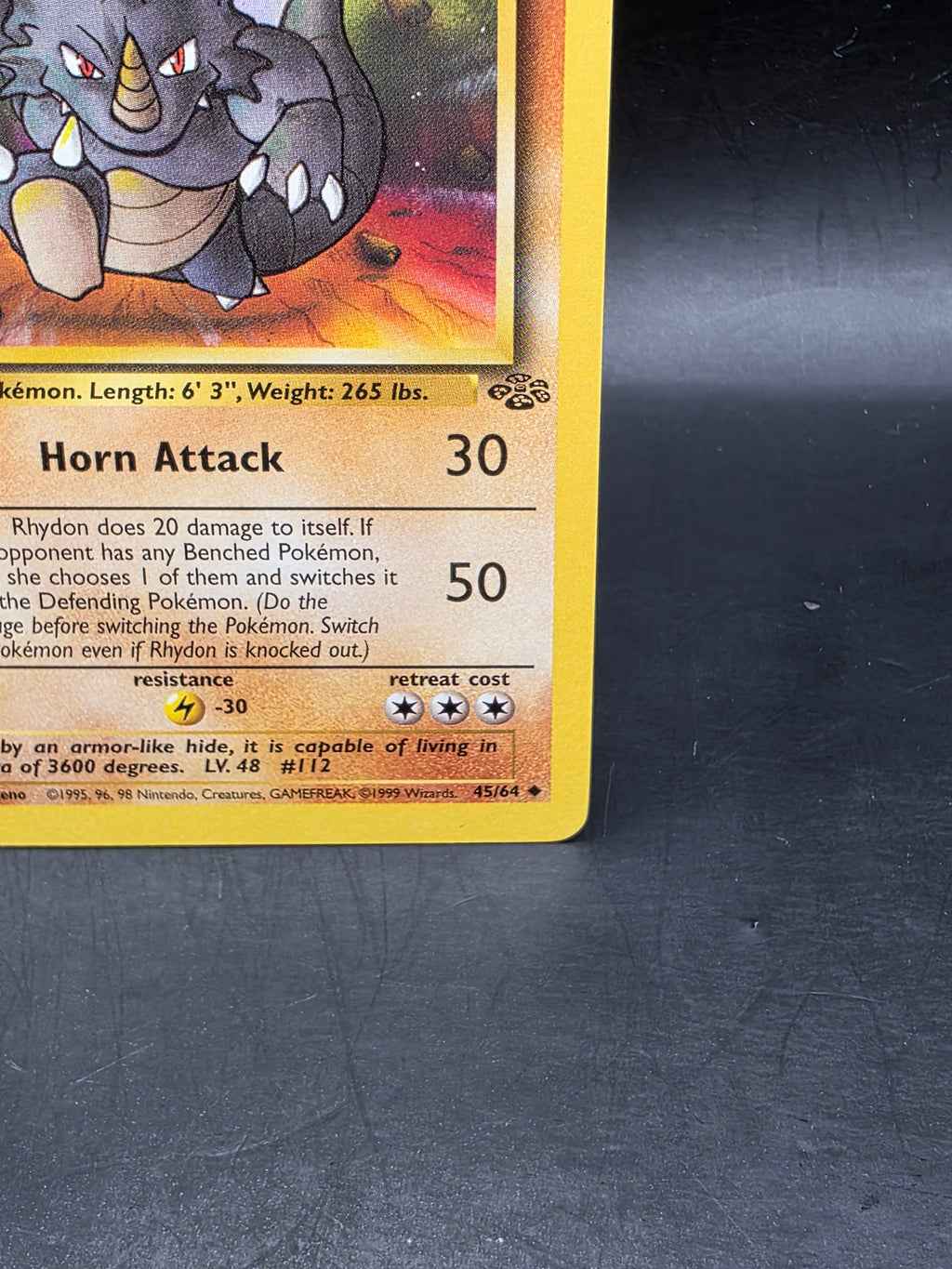 Rhydon 59/130 Uncommon Base Set 2 Pokemon Lightly Played