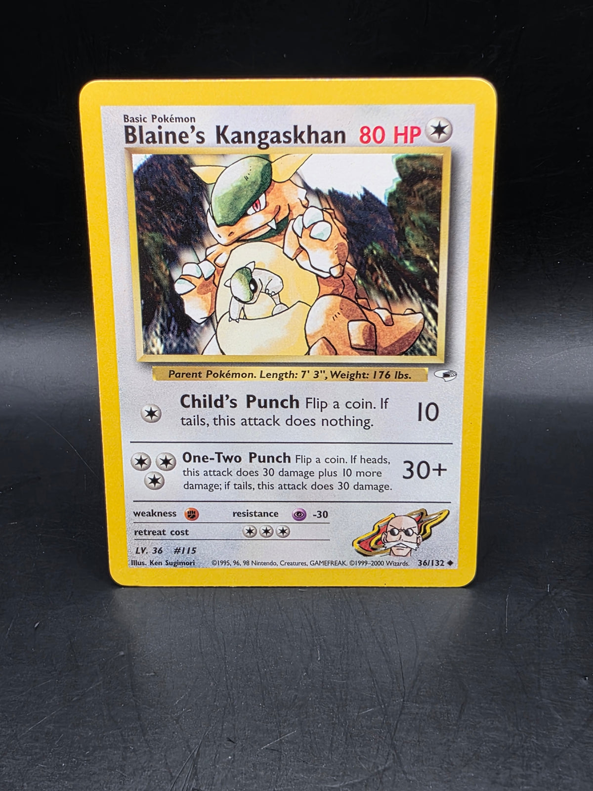 Pokemon TCG Blaine’s Kangaskhan 36/132 Gym Heroes LP