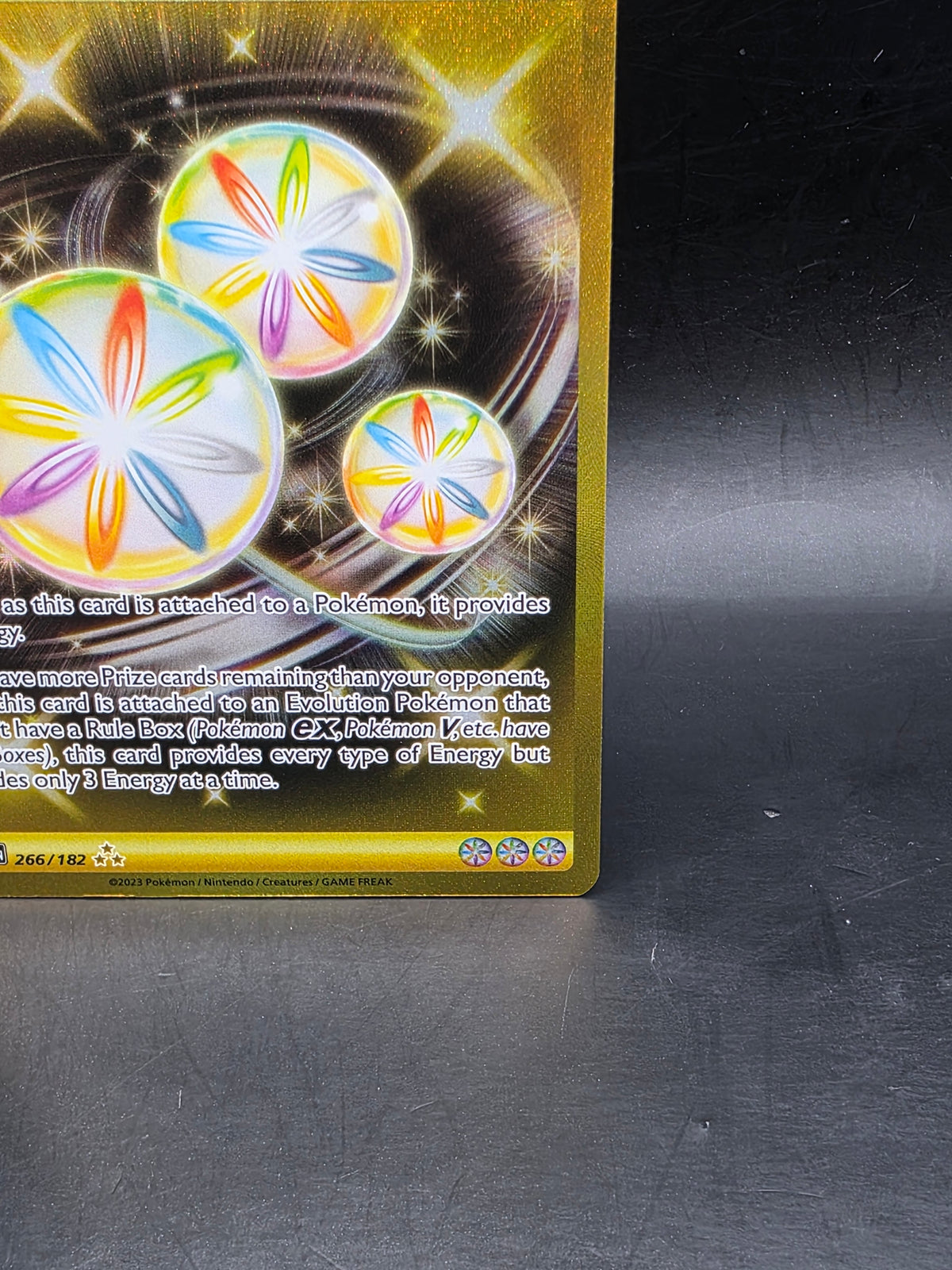Pokémon TCG Card Reversal Energy 266/182 Paradox Rift Hyper Rare 2023