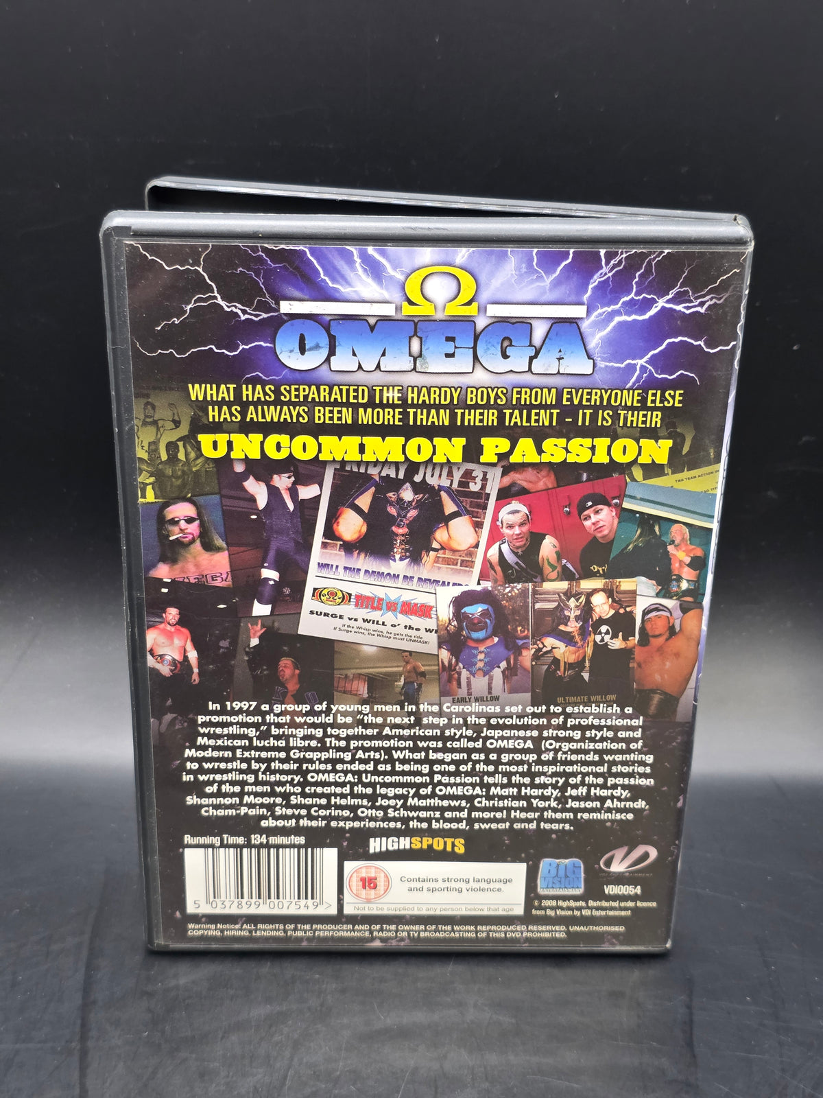 Wrestling DVD OMEGA Uncommon Passion Volume 1 DVD (2008) HARDY BOYZ WWE AEW NXT
