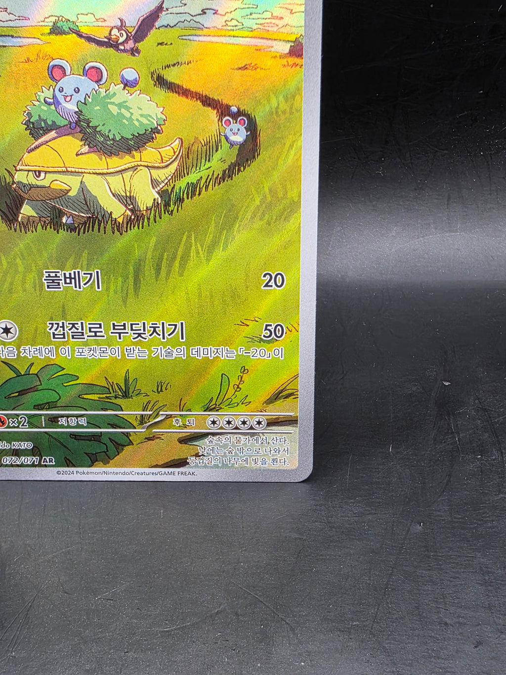 Pokemon TCG sv5k Grotle 072/071 AR Korean Wild Force Card Scarlet & Violet