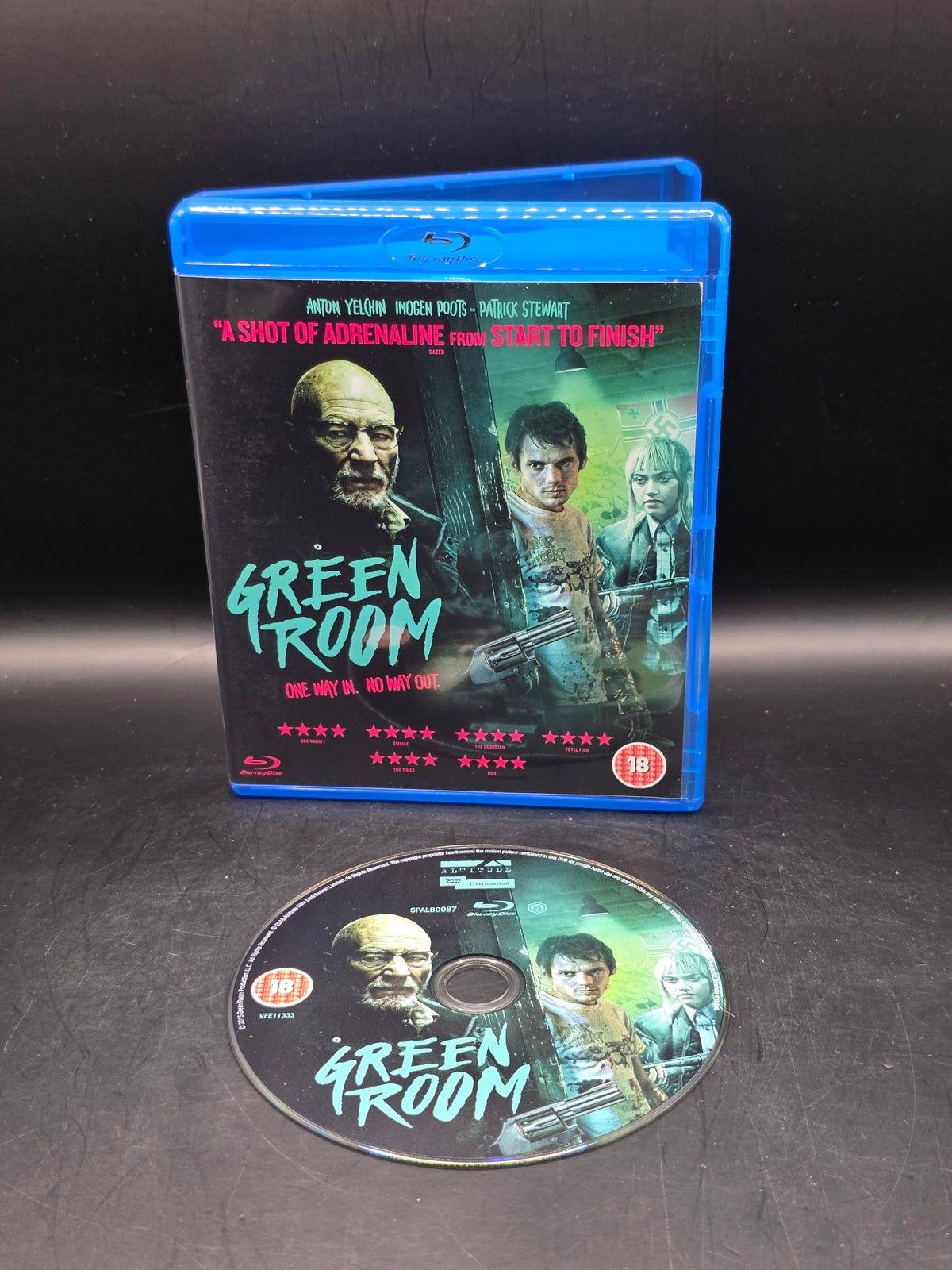 Green Room (Blu-ray, Patrick Stewart, Anton Yelchin, Horror, Action)