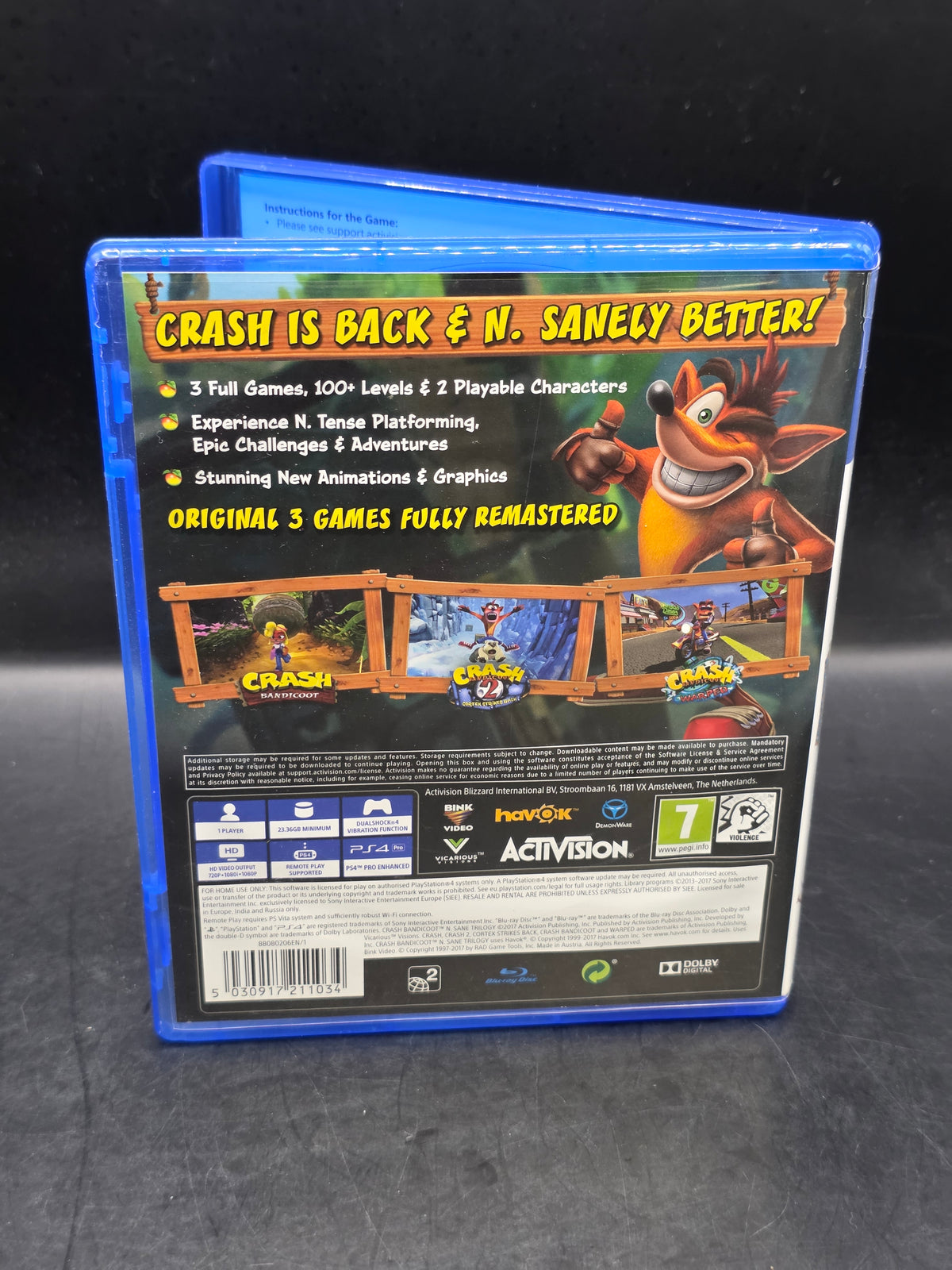 Crash Bandicoot N. Sane Trilogy PS4 (PlayStation 4)