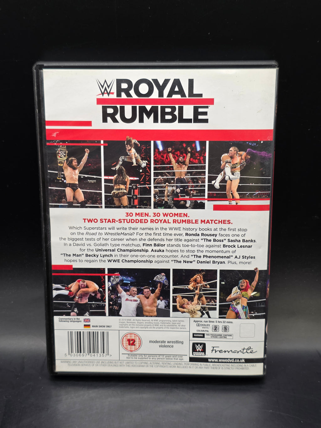 WWE: Royal Rumble 2019 (DVD) Brock Lesnar, Becky Lynch WRESTLING