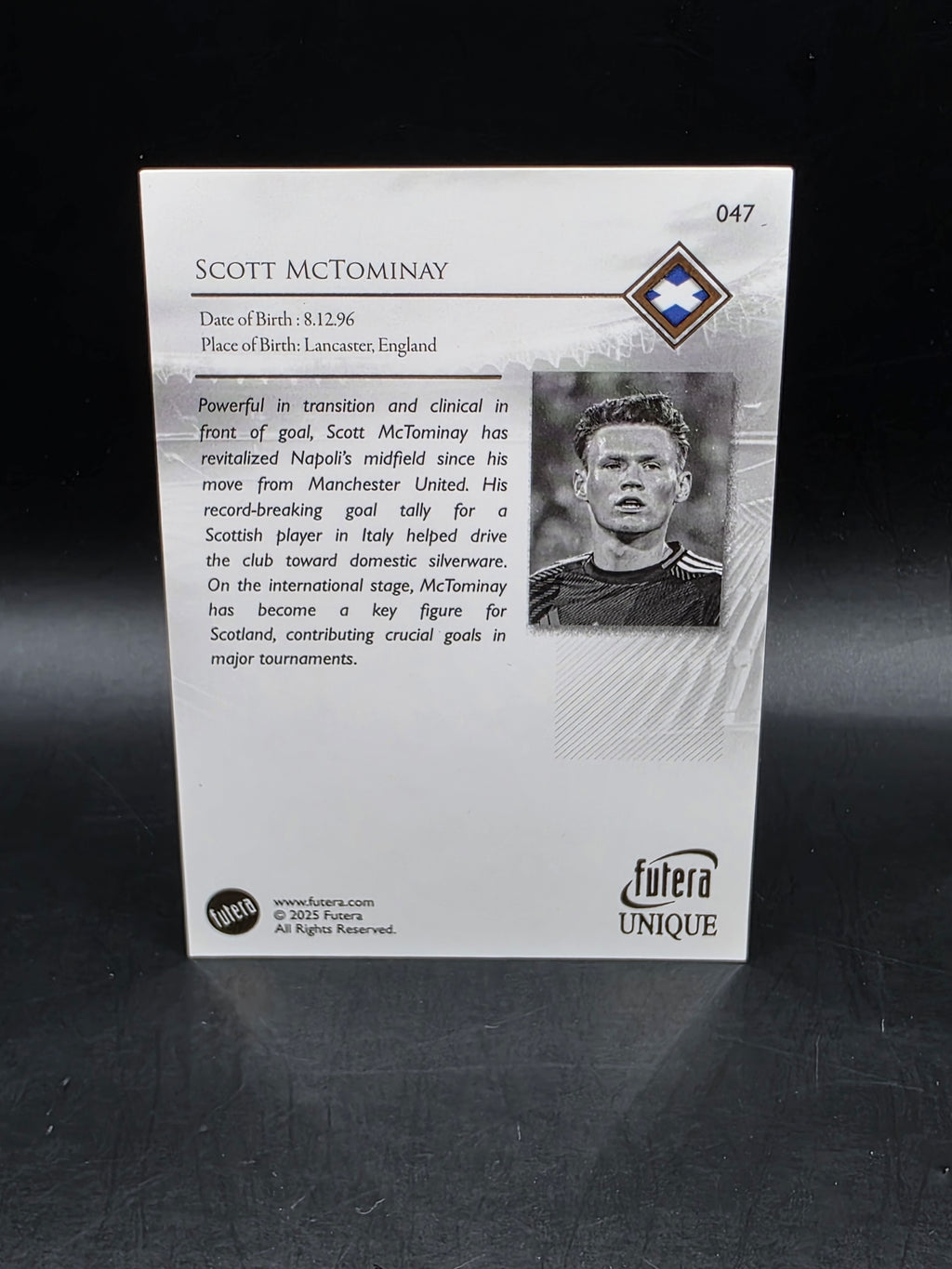 Futera Unique 2021 (2025) Scott Mctominay /55 Schottland