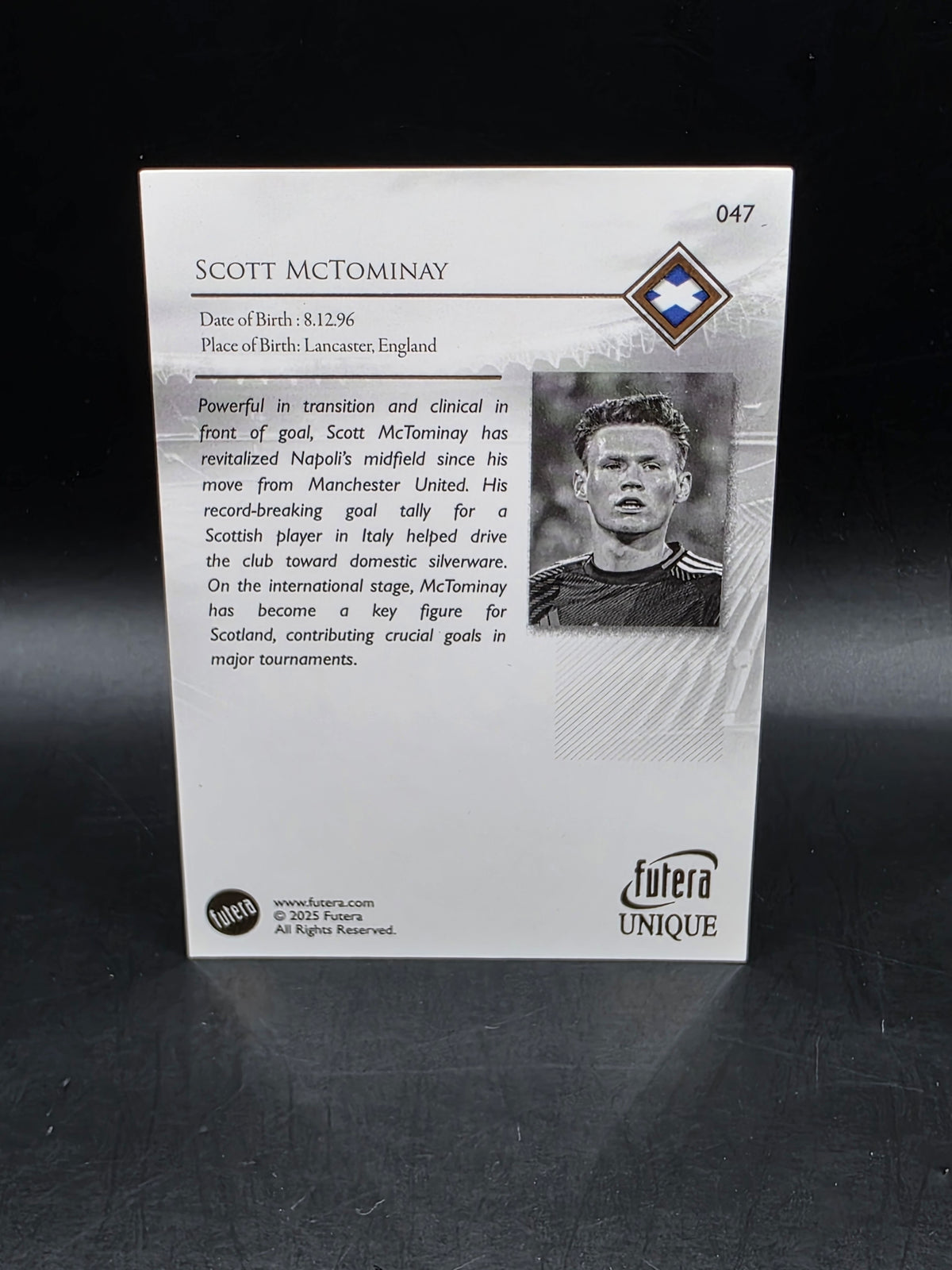 Futera Unique 2021 (2025) Scott Mctominay /55 Schottland