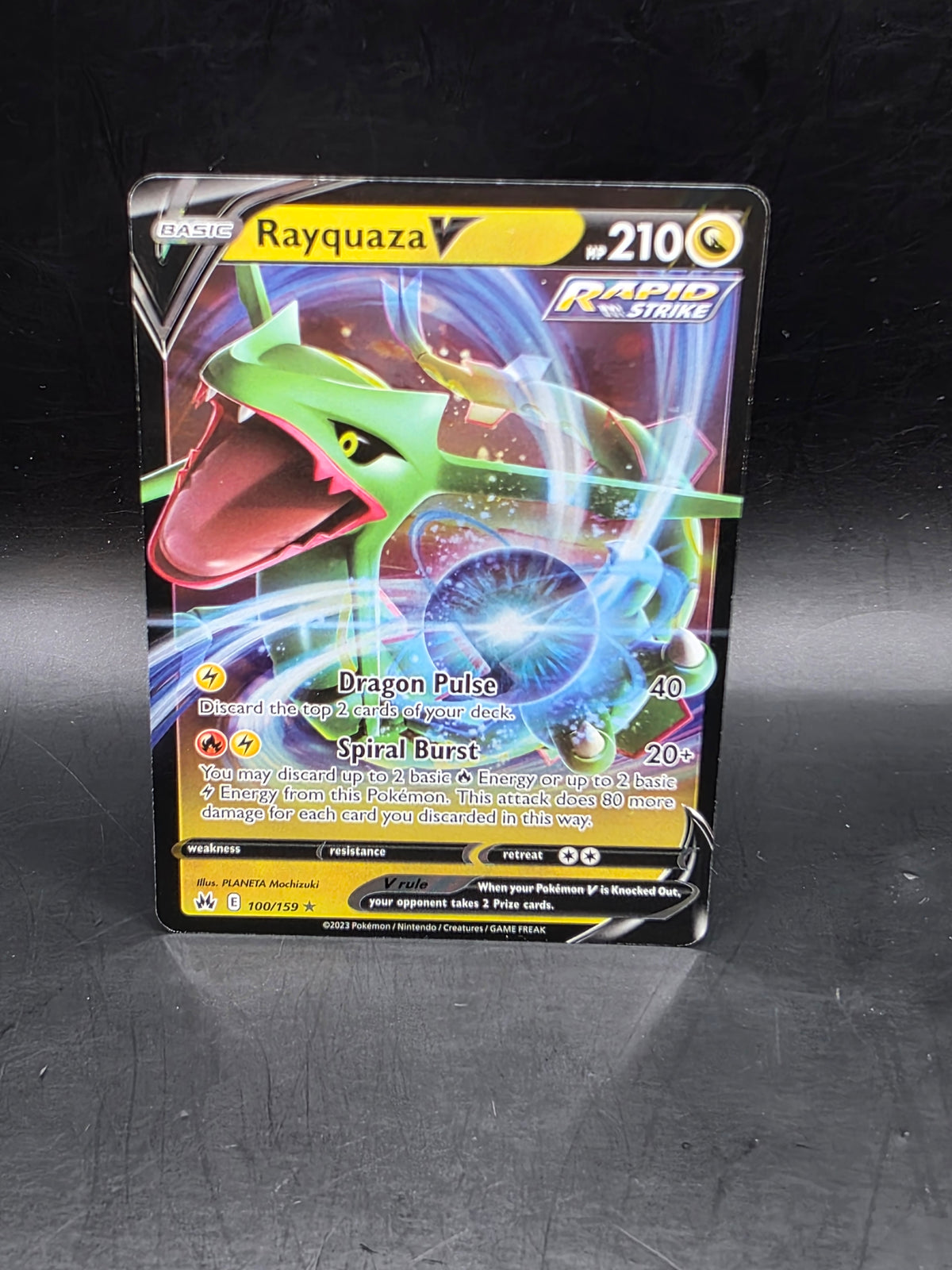 The Pokémon Company Rayquaza V 100/159 Crown Zenith Ultra Rare Holo EN 210 HP