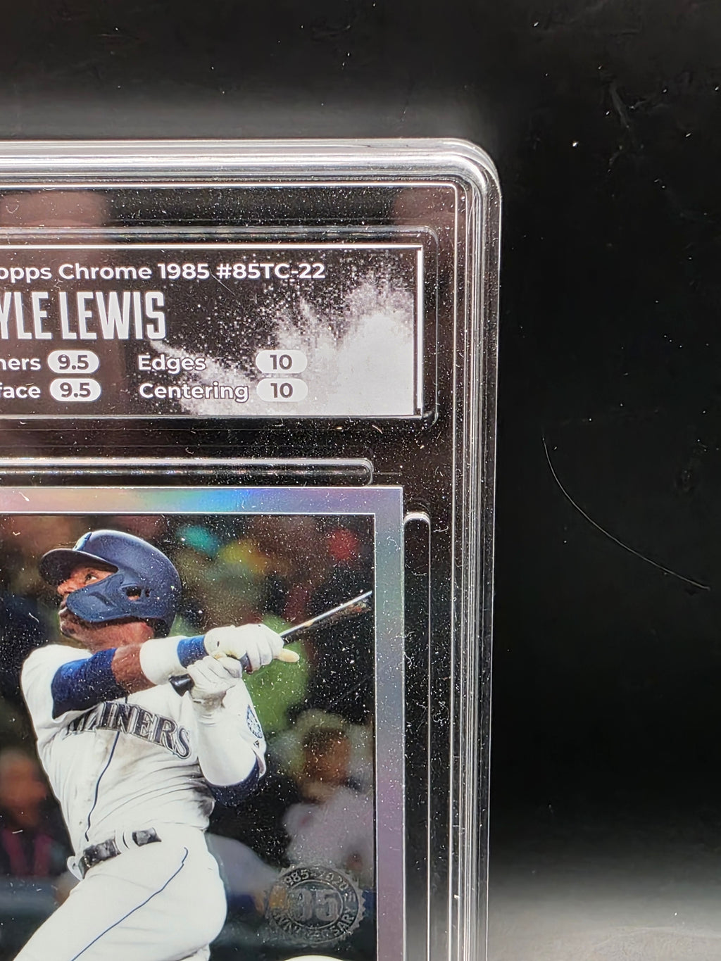 2020 Topps Chrome 35th anniversary Kyle Lewis rookie (Mariners) #85TC-22 HGR GRADED 9.5 GEM MINT