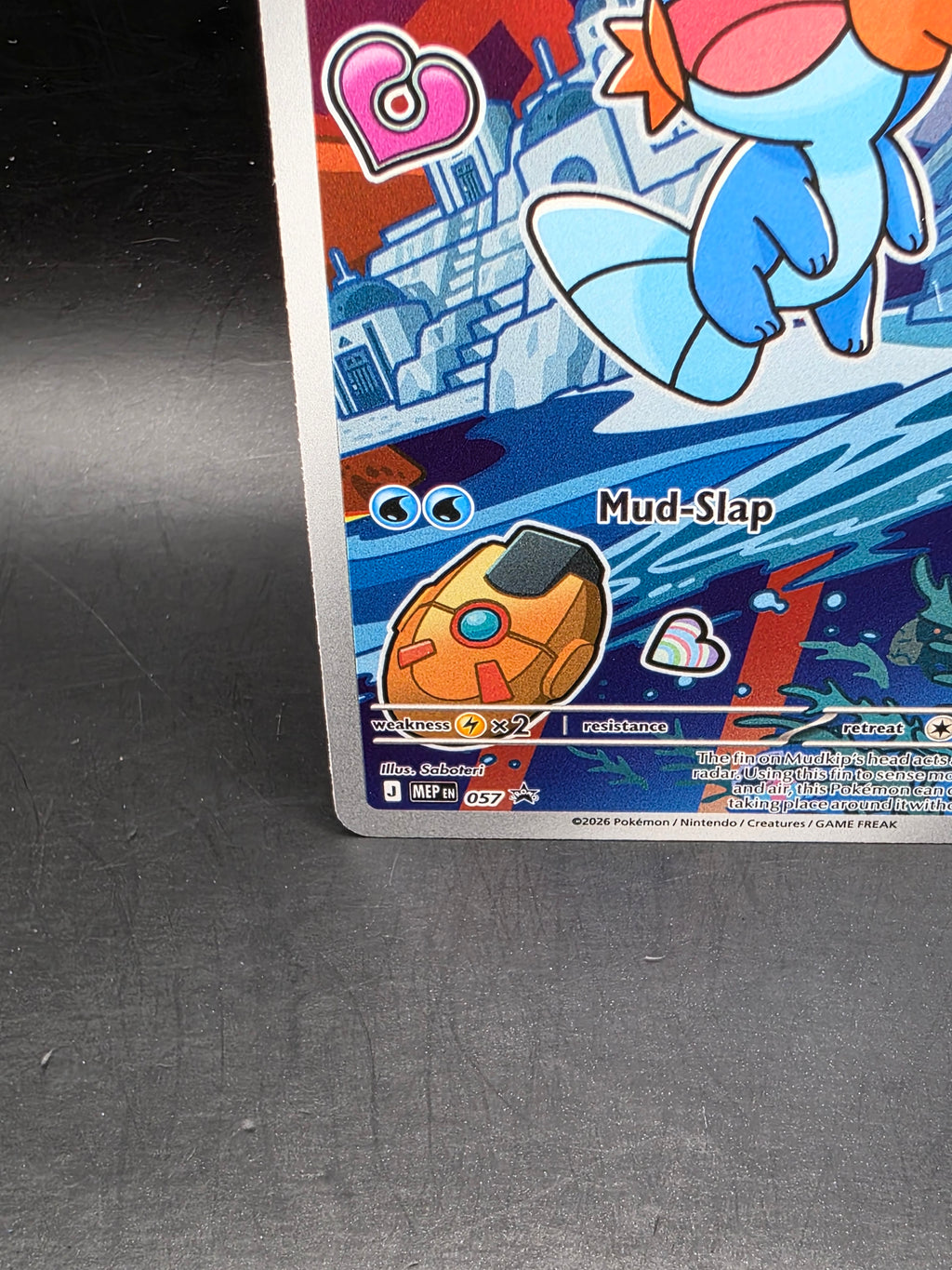 Pokemon First Partner Illustration Series 3 Mudkip MEP 057 Promo Card