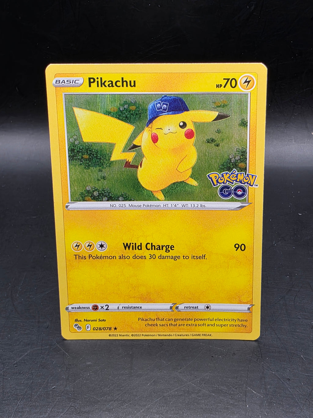 Pokemon Pikachu (28) 028/078 Pokemon GO Holo M/NM