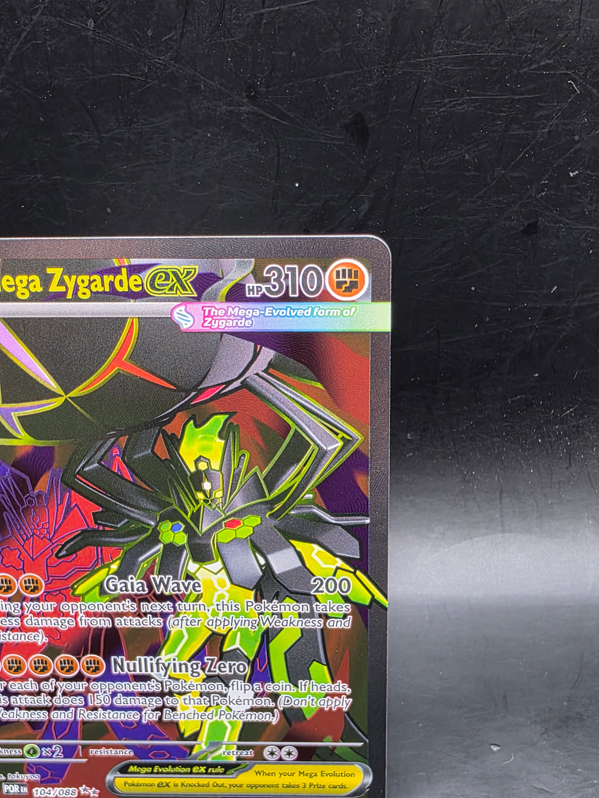 Pokemon Card Mega Zygarde ex 104/088 Me03: Perfect Order Holo