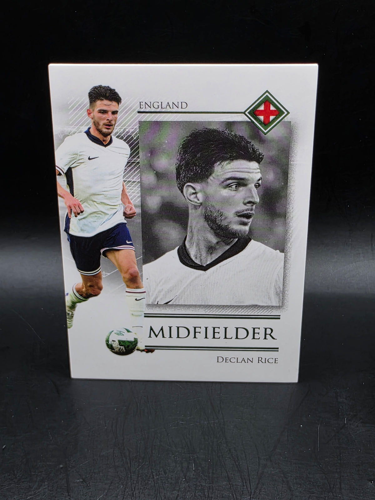 Declan Rice 2025 Futera Unique Green /20 #055 Arsenal England World Cup