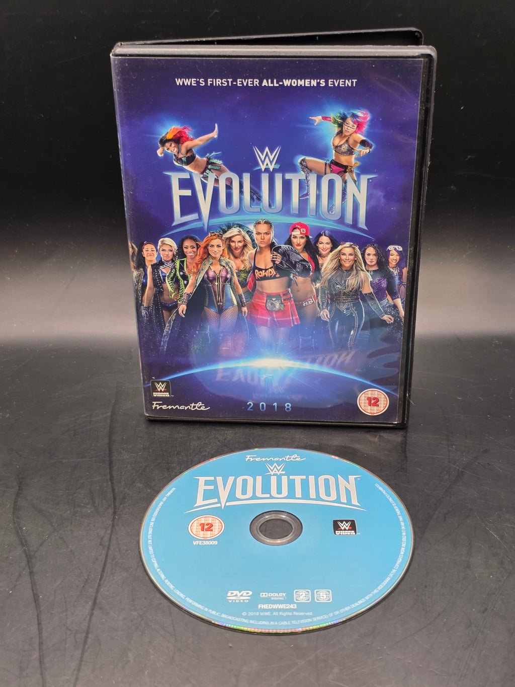 WWE EVOLUTION 2018 Wrestling DVD Becky Lynch Ronda Rousey First Women's Event UK