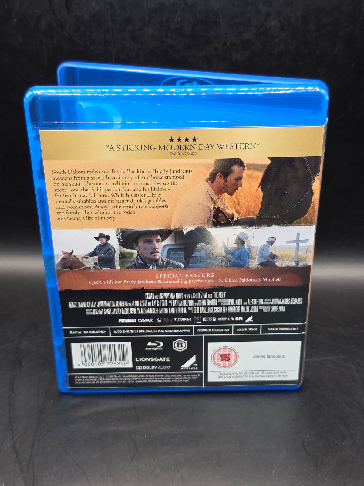 The Rider (2018) - Drama/Western Movie Blu-ray [Region B]