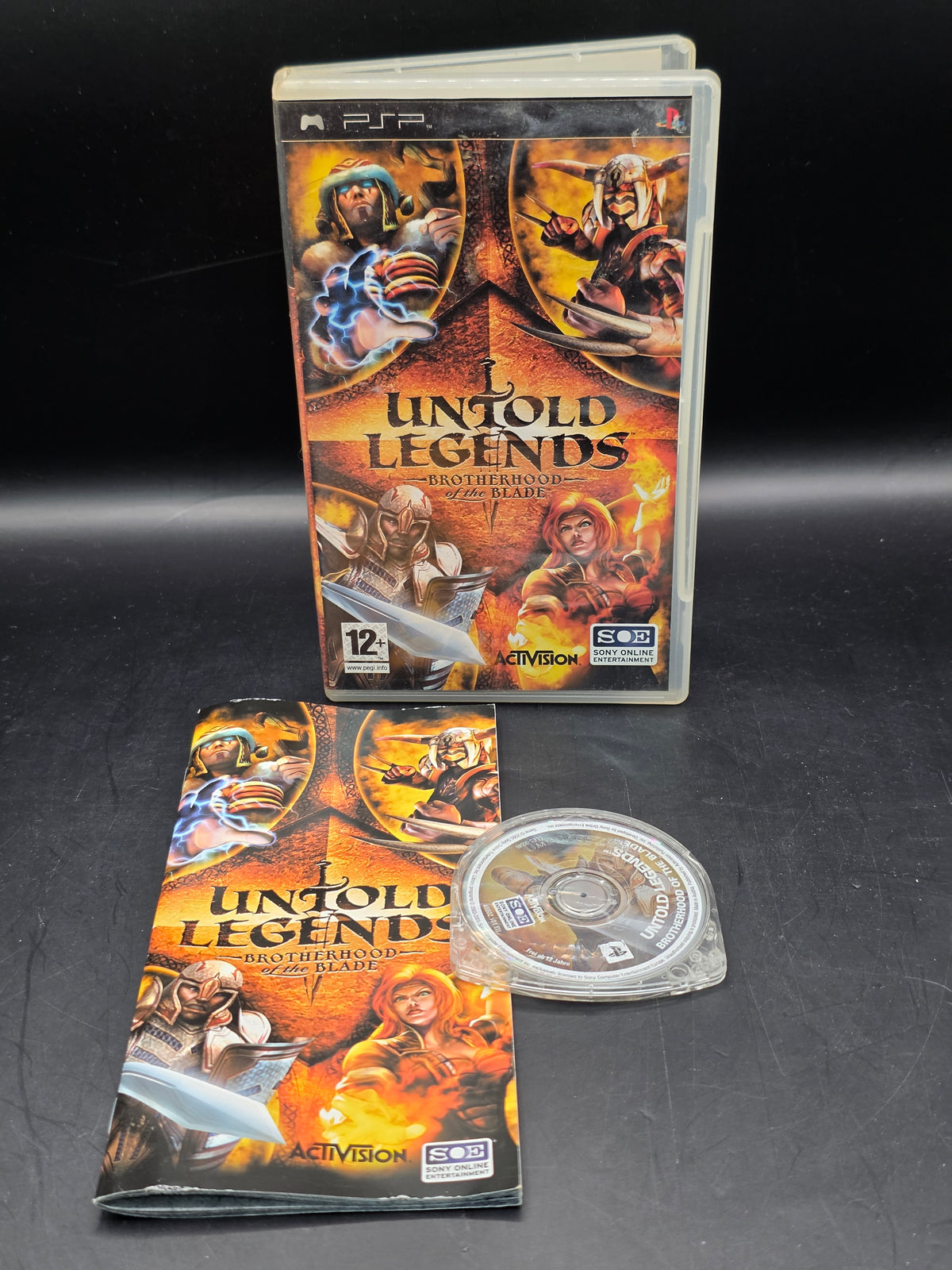 Untold Legends: Brotherhood of the Blade Sony PSP PAL Manual PEGI 12