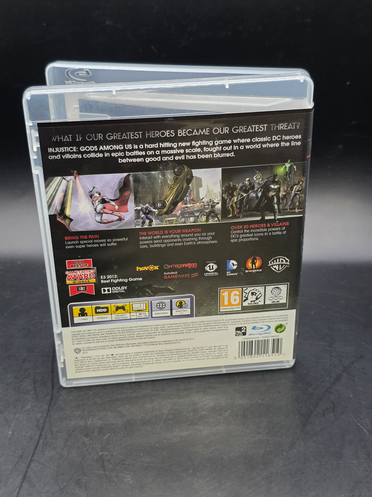 Injustice: Gods Among Us Sony PlayStation 3 PS3 2013 Complete With Manual PAL UK