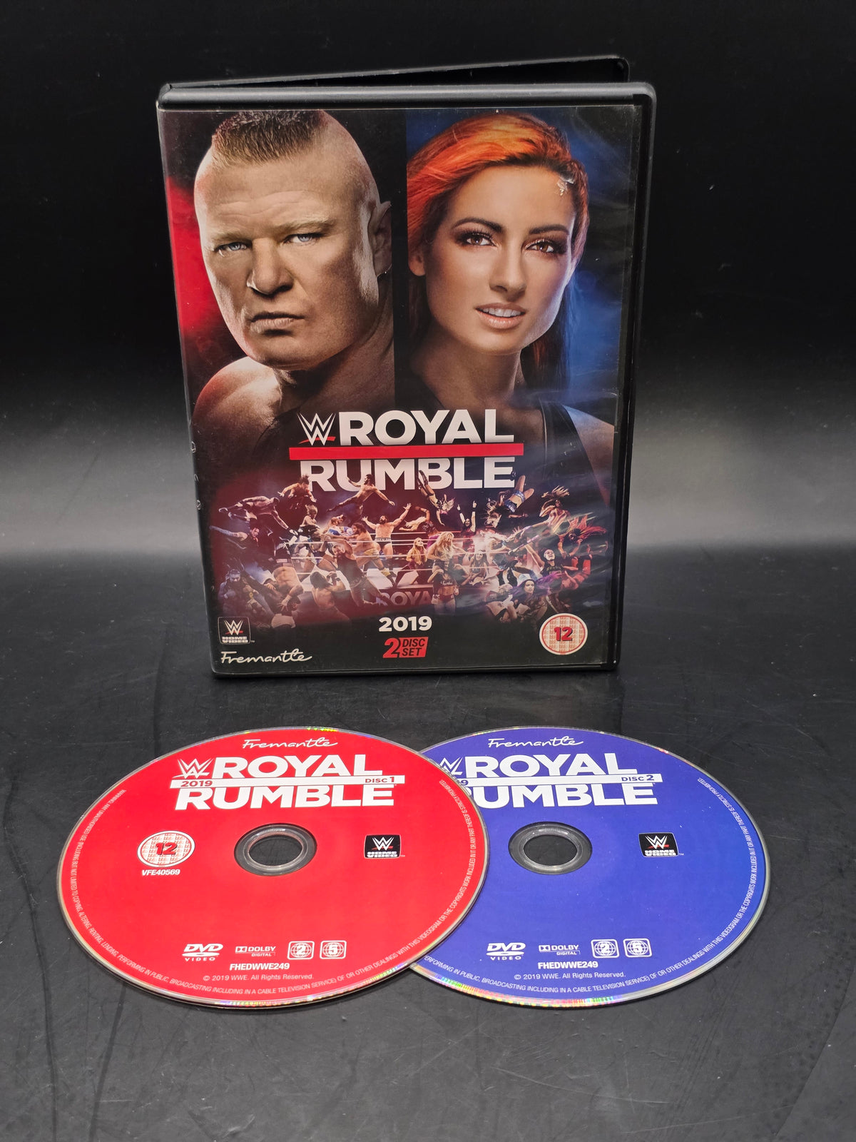 WWE: Royal Rumble 2019 (DVD) Brock Lesnar, Becky Lynch WRESTLING