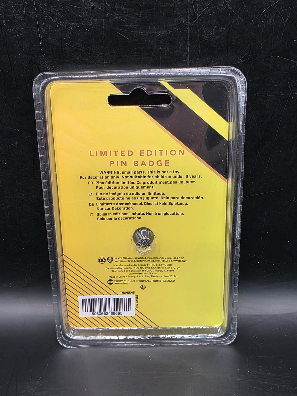 Black Adam Limited Edition Pin Badge