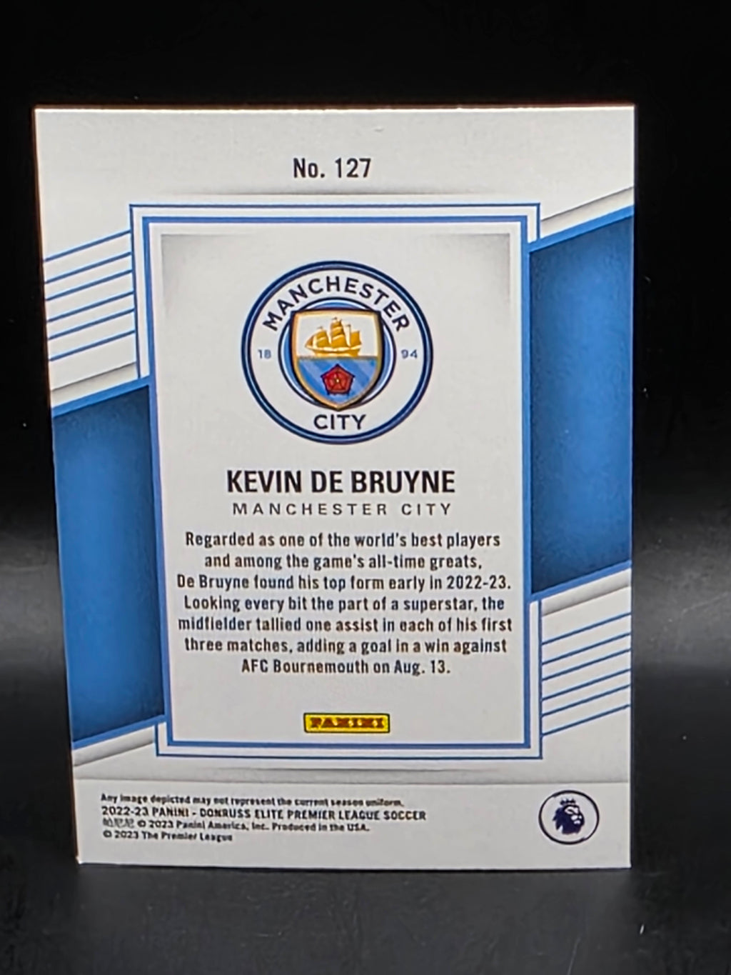 Kevin de Bruyne 2022-23 Panini Donruss Elite Premier League # 127