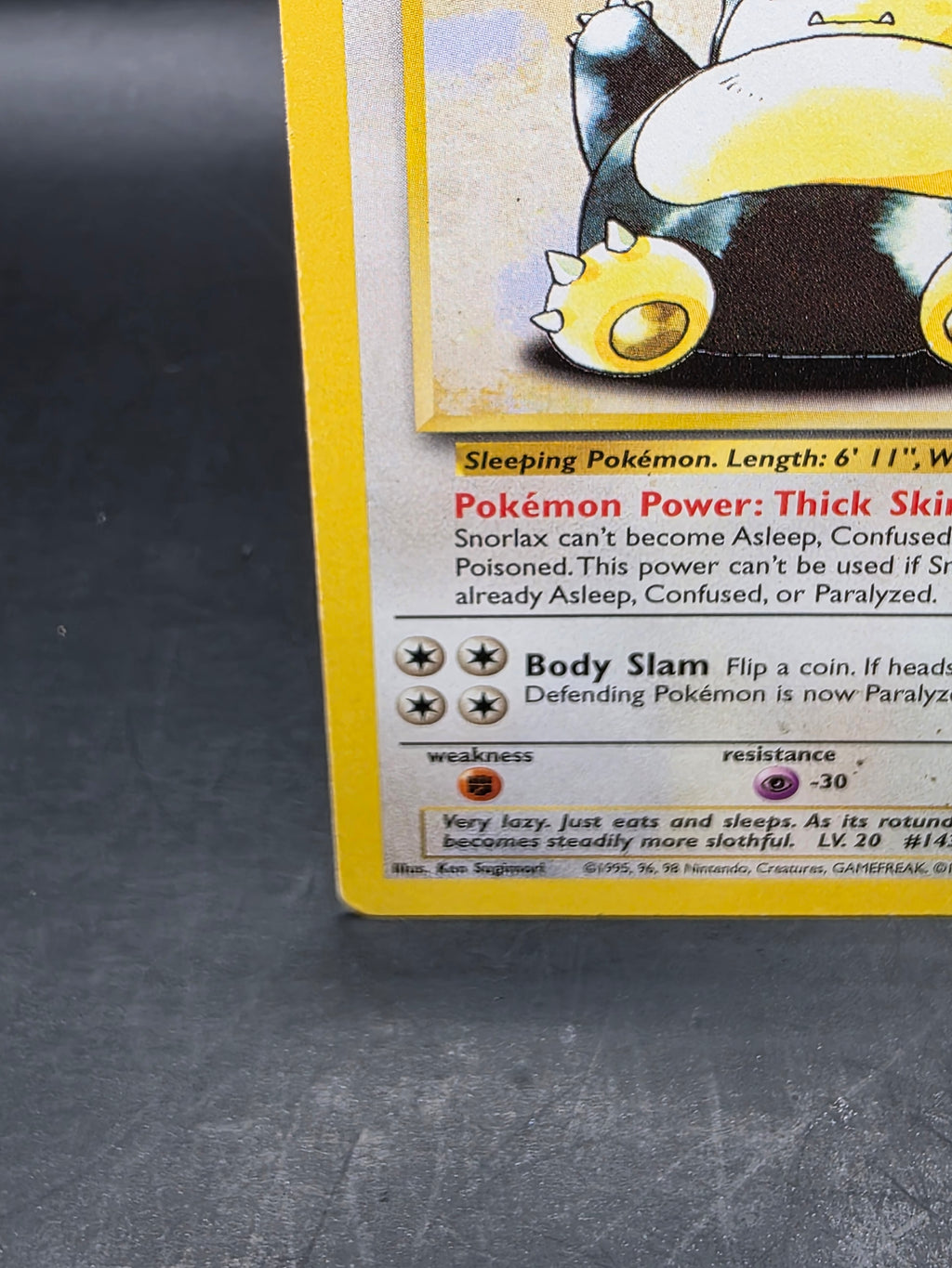 Pokémon TCG Snorlax 27/64 Jungle Set Non-Holo Trading Card Rare HP