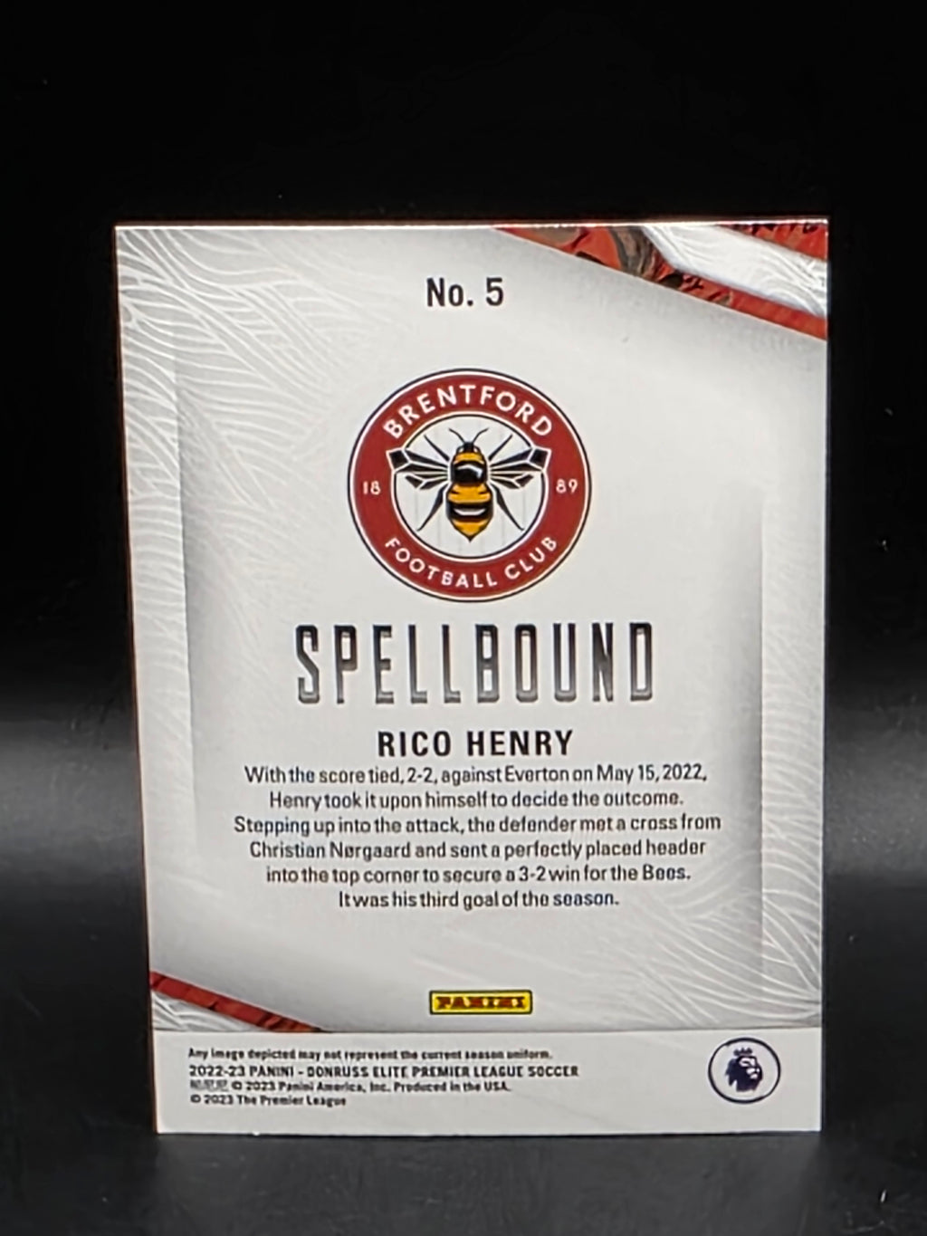 Donruss Elite Premier League 22/23 Spellbound Brentford Henry (Y) #5