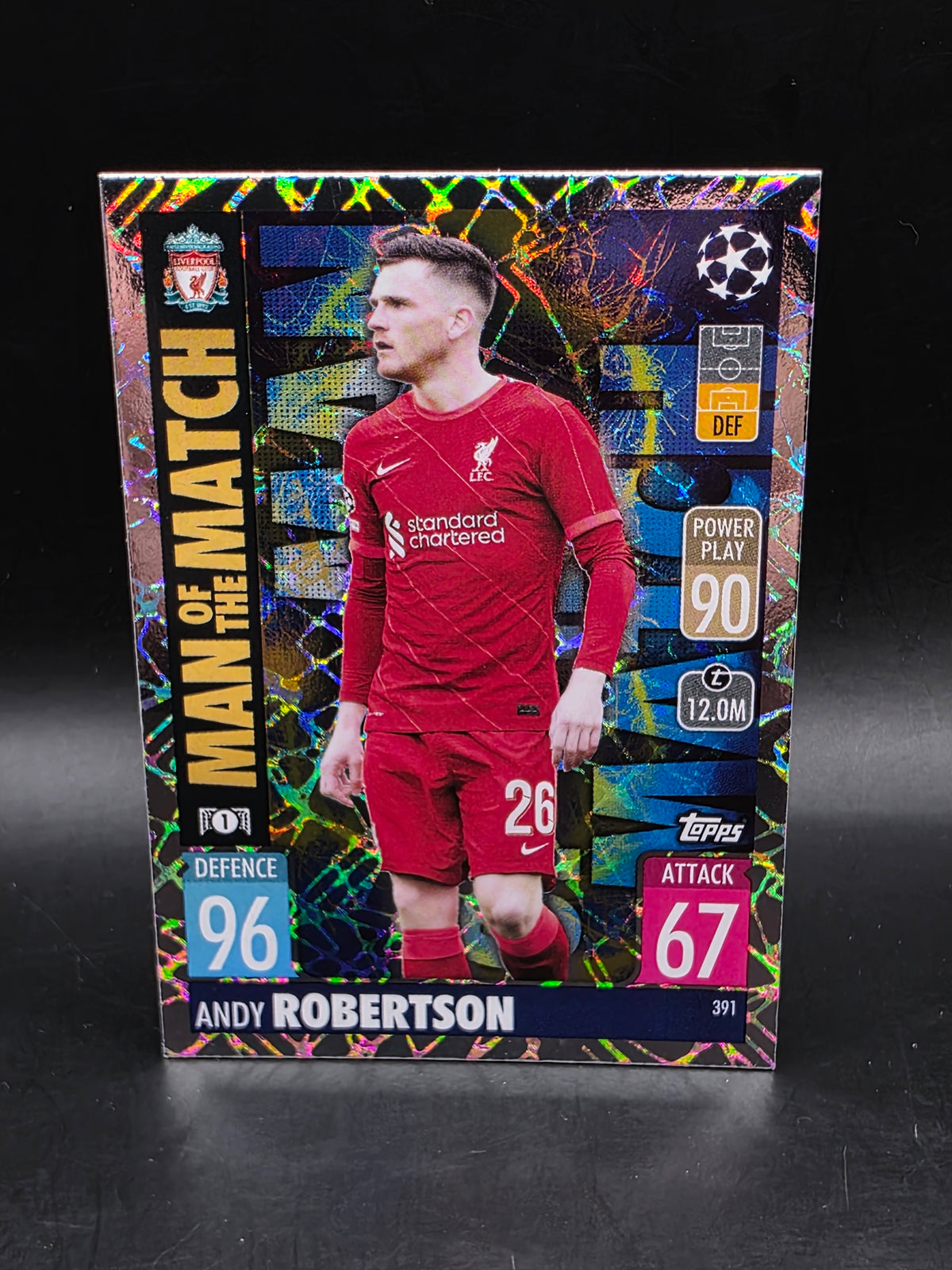 Match Attax  21/22 "ANDY ROBERTSON" #391 Man of the Match Trading Card
