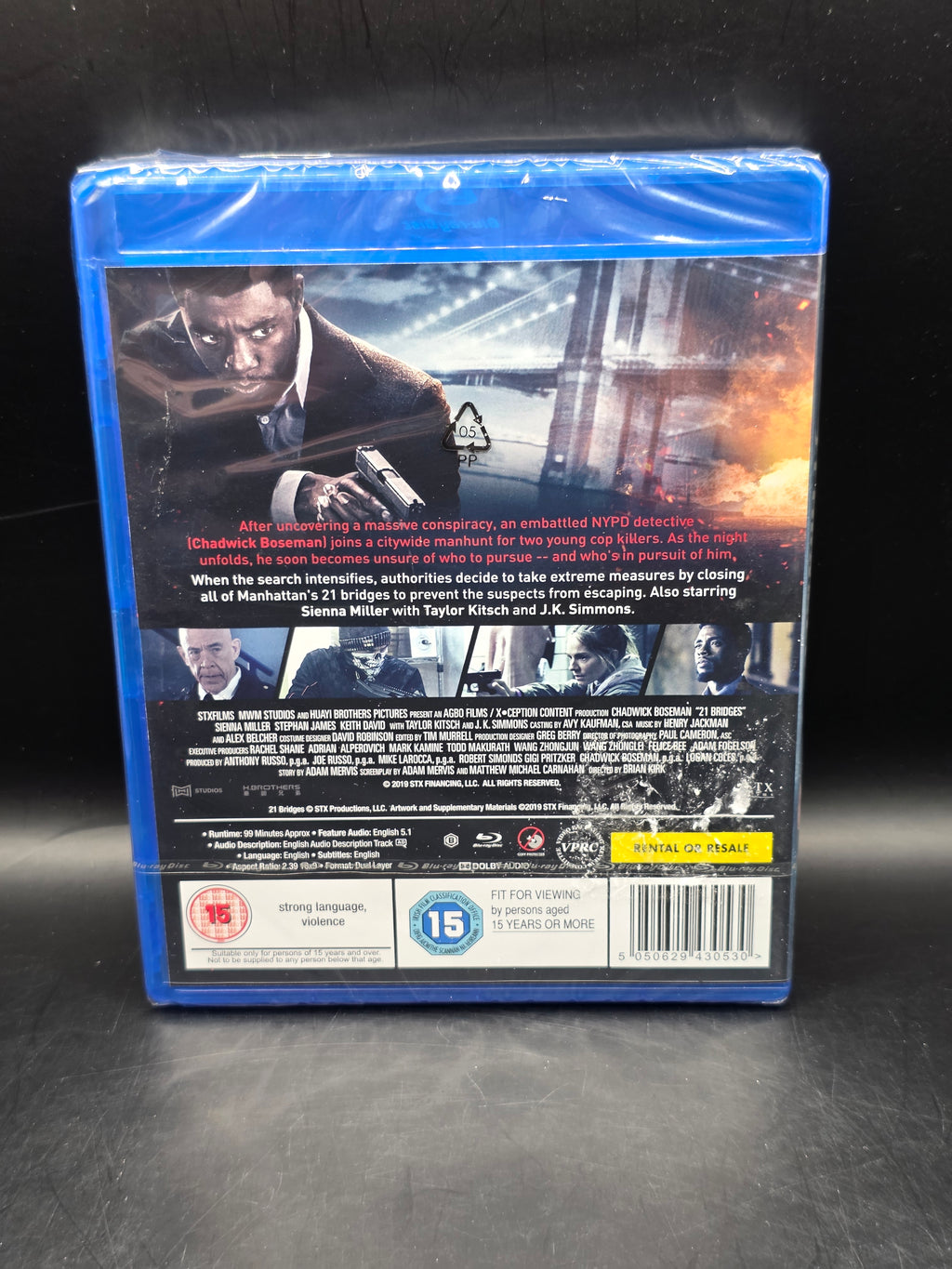 21 Bridges (STX) [Blu-ray] [2019], New DVD, Chadwick Boseman New & Sealed