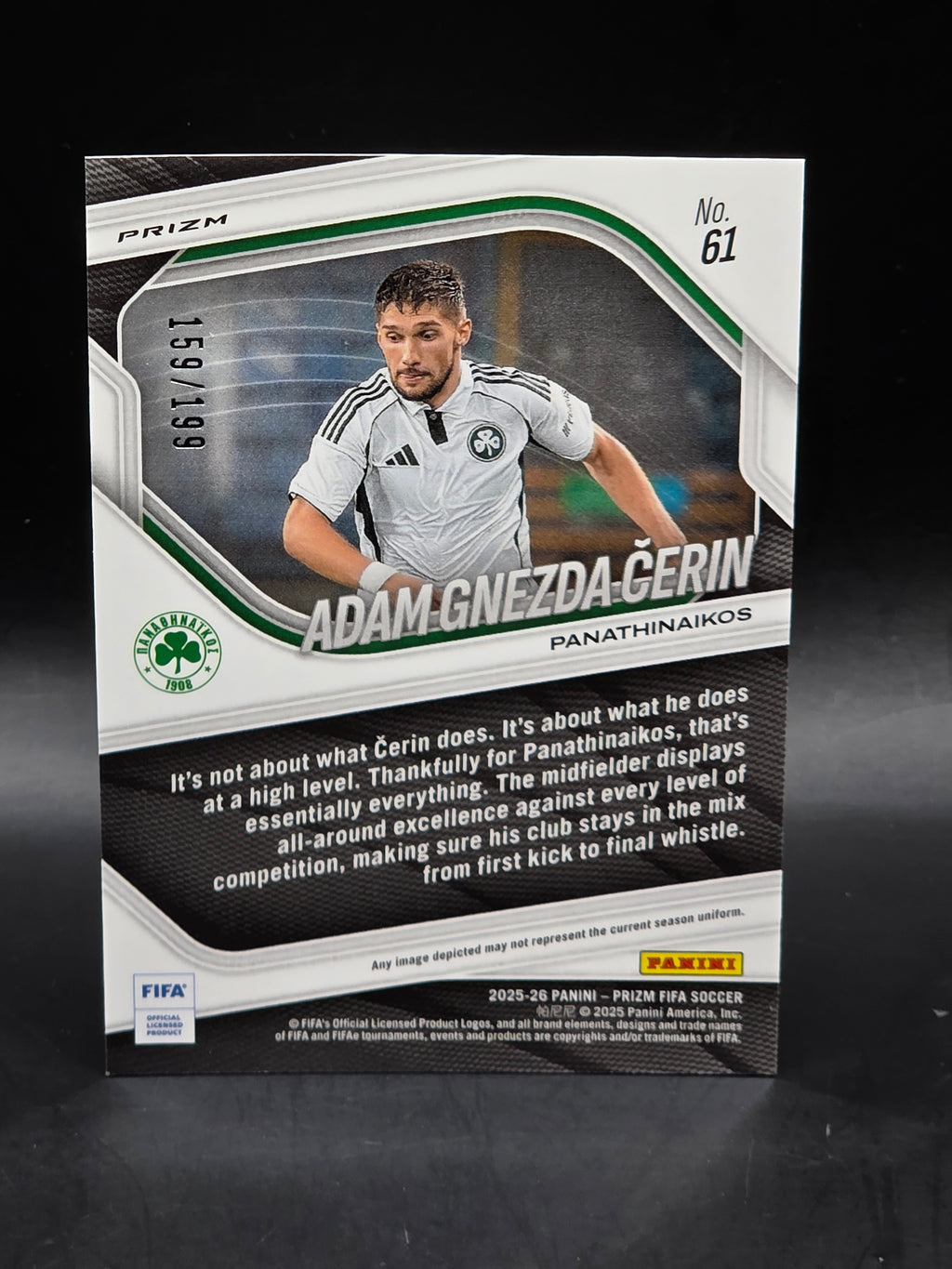 Adam Gnezda Cerin ROOKIE /159/199 - Panini Prizm 25/26 - Panathinaikos