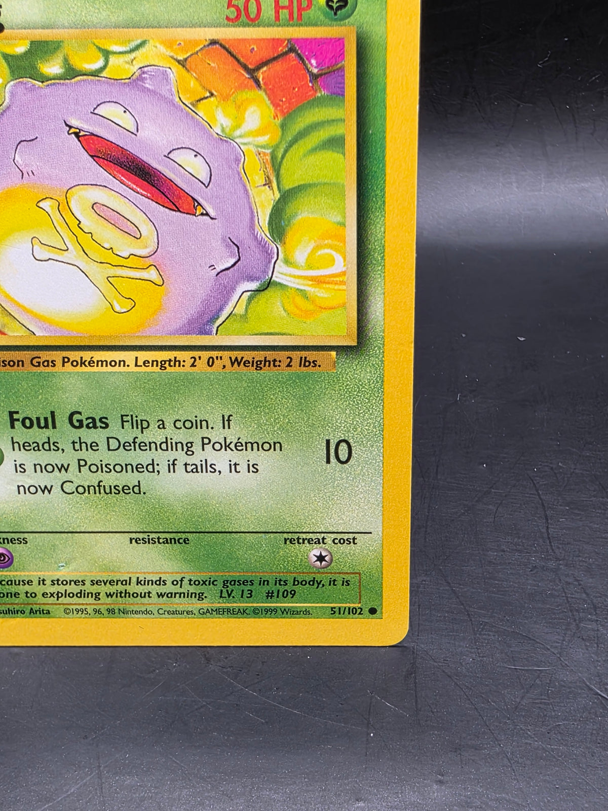 Pokémon TCG Koffing Base Set 51/102 Regular LP.