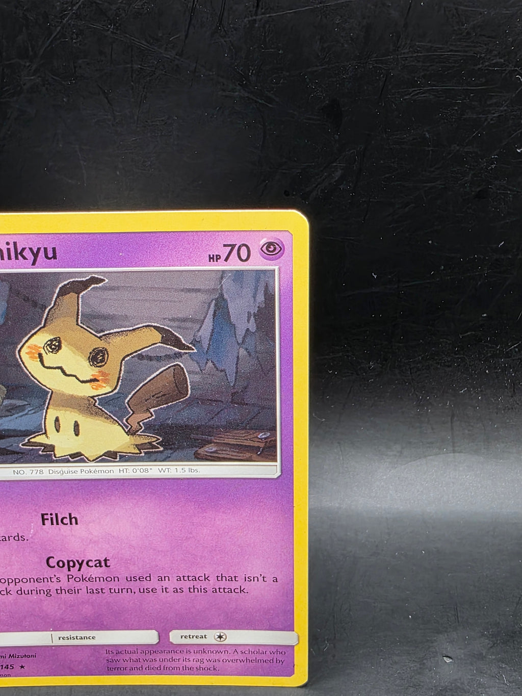 Pokémon Mimikyu 58/145 Guardians Rising Regular Rare Basic HP70 English 2017
