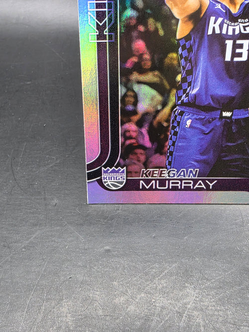 2025 Topps Flagship NBA Basketball No. 166 Keegan Murray Rainbow Holo M/NM