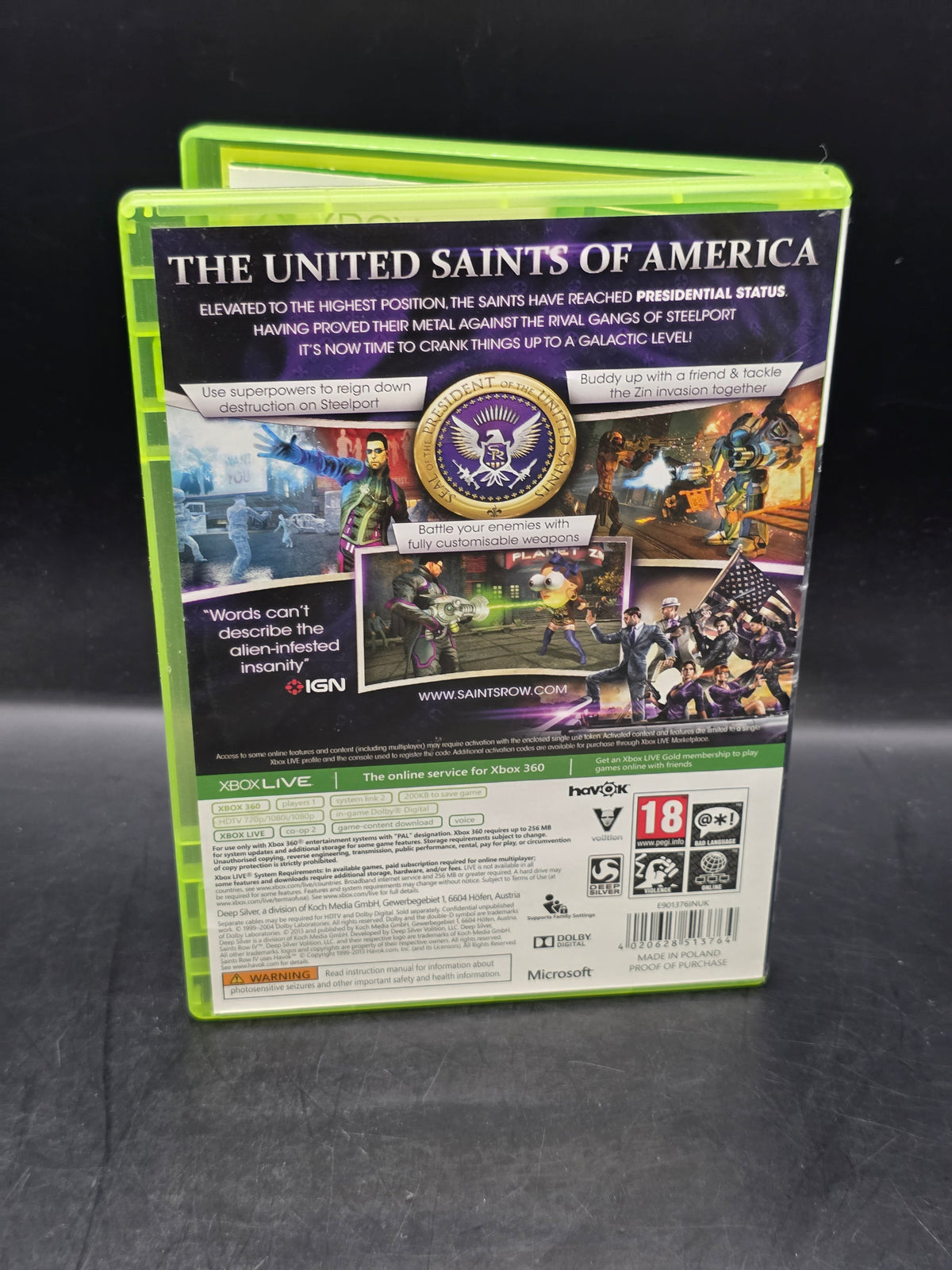 Saints Row IV (4) Xbox 360 Game - PAL