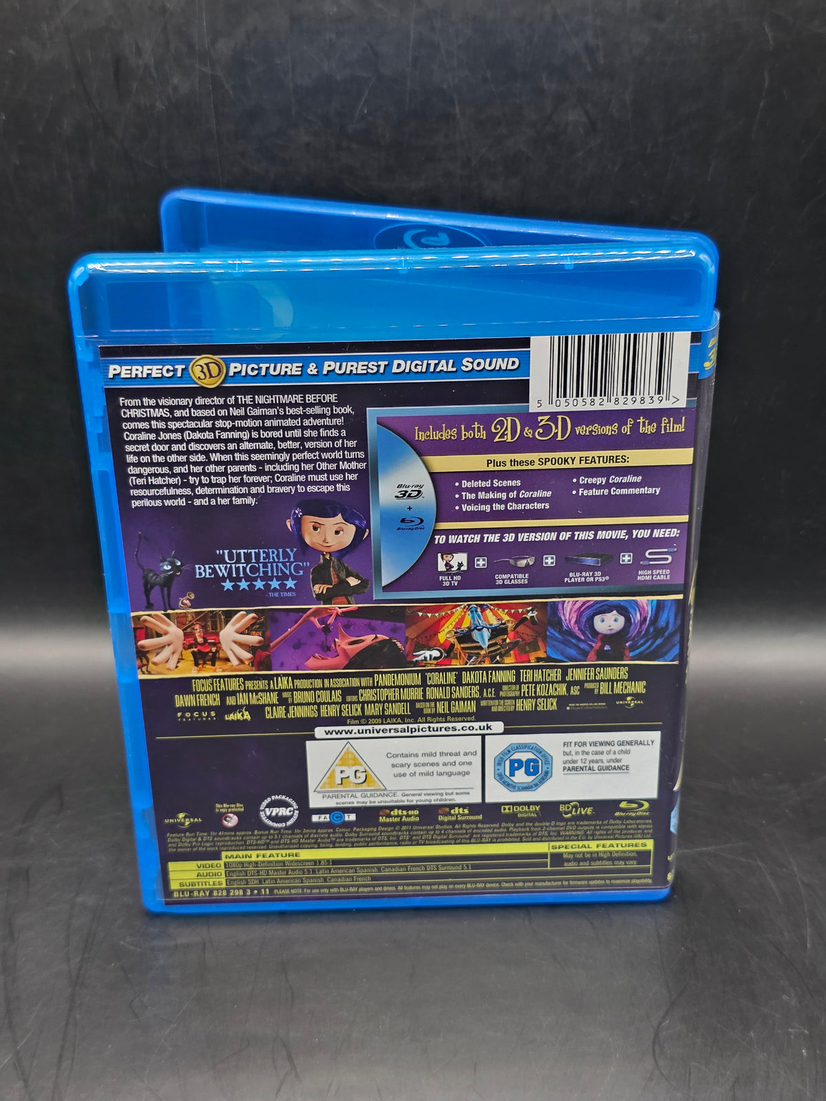 Coraline 3D Blu Ray