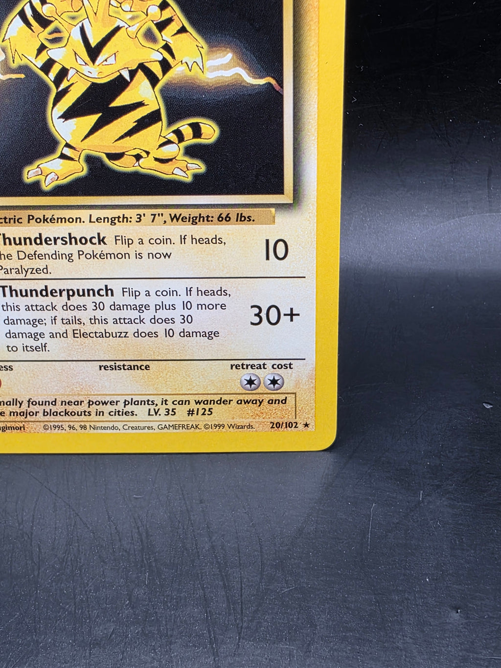 Electabuzz 020/102 Base Set Rare Unlimited LP Pokemon Card