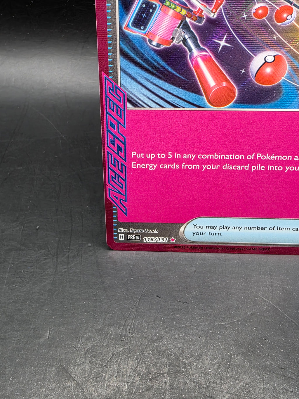 Pokémon TCG Max Rod 116/131 Prismatic Evolutions Ace Spec
