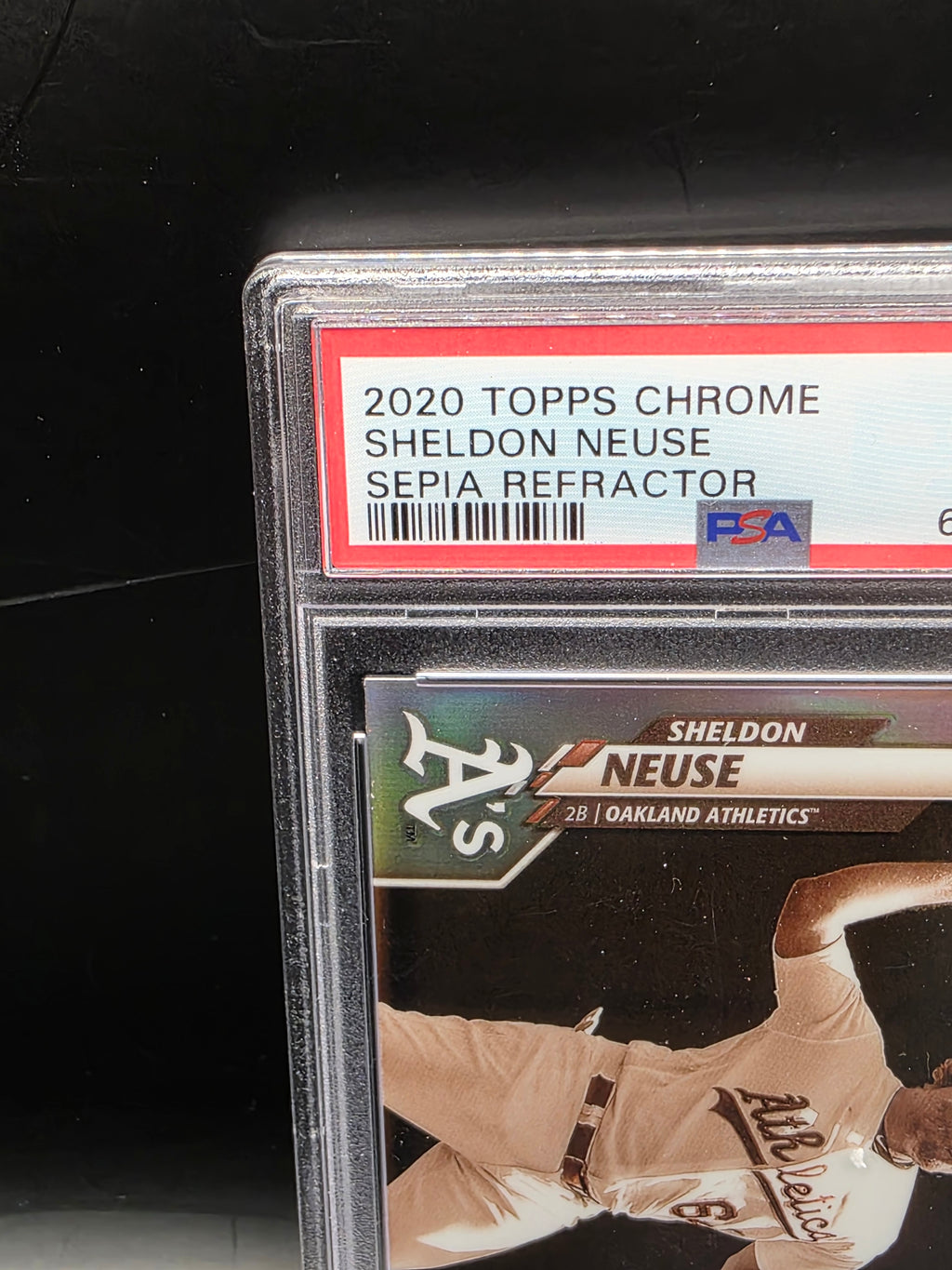 2020 Topps Chrome Sepia Refractors #61 Sheldon Neuse PSA Graded 9