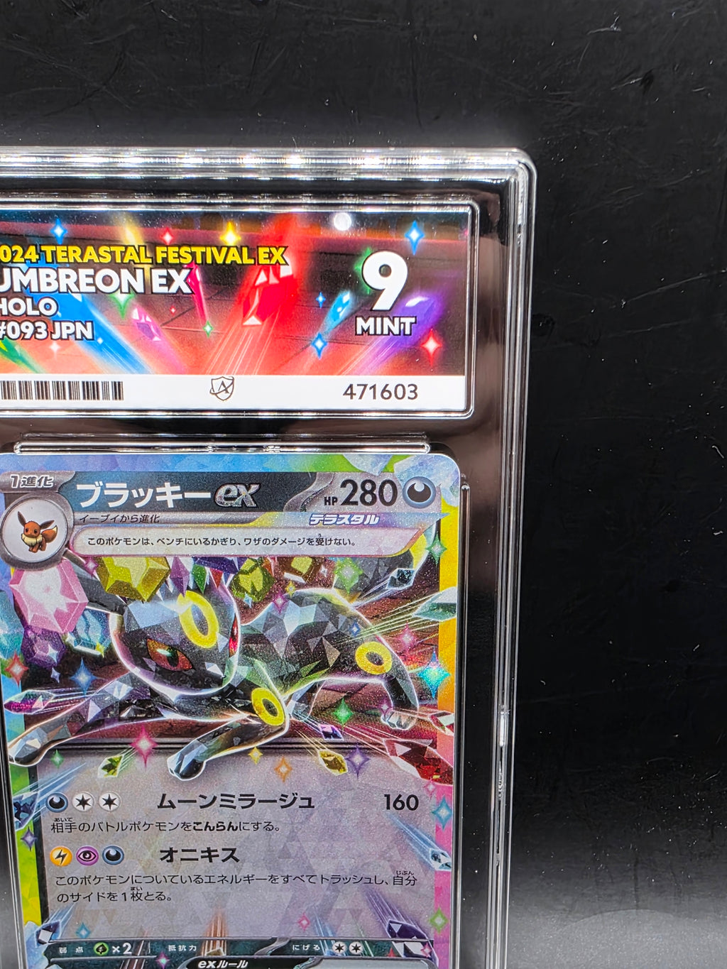 Umbreon ex 093/187 Terastal Festival ex Double Rare Holo Japanese 2024 ACE 9