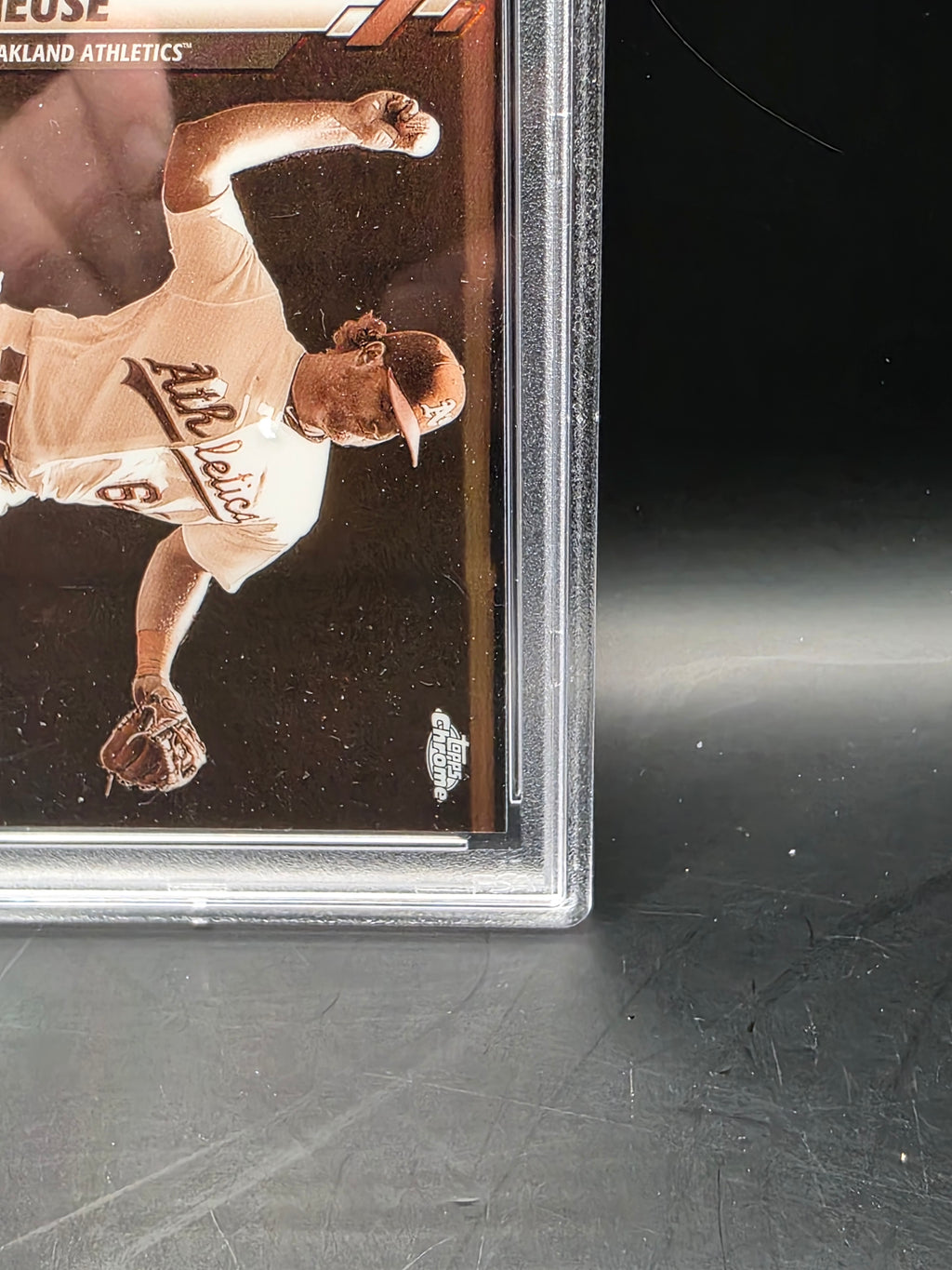 2020 Topps Chrome Sepia Refractors #61 Sheldon Neuse PSA Graded 9