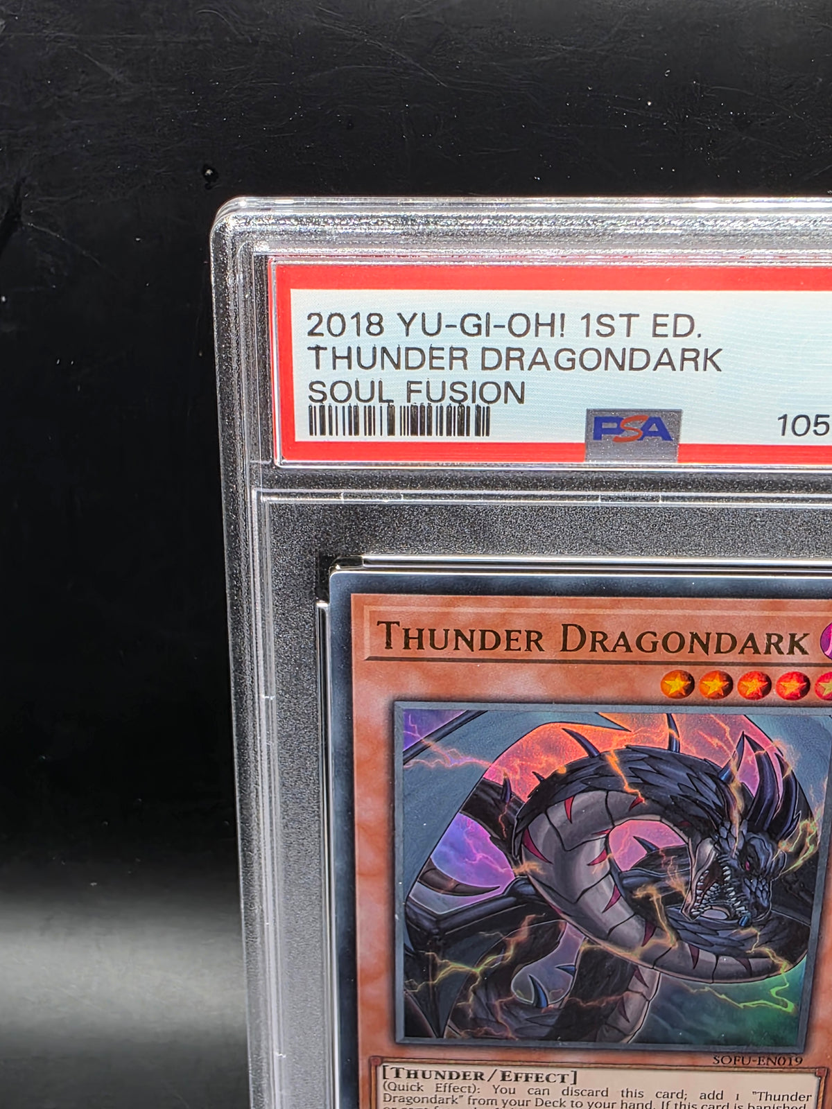 Yu-Gi-Oh! Thunder Dragondark Ultra Rare SOFU-EN019 1st Edition PSA 9 Graded