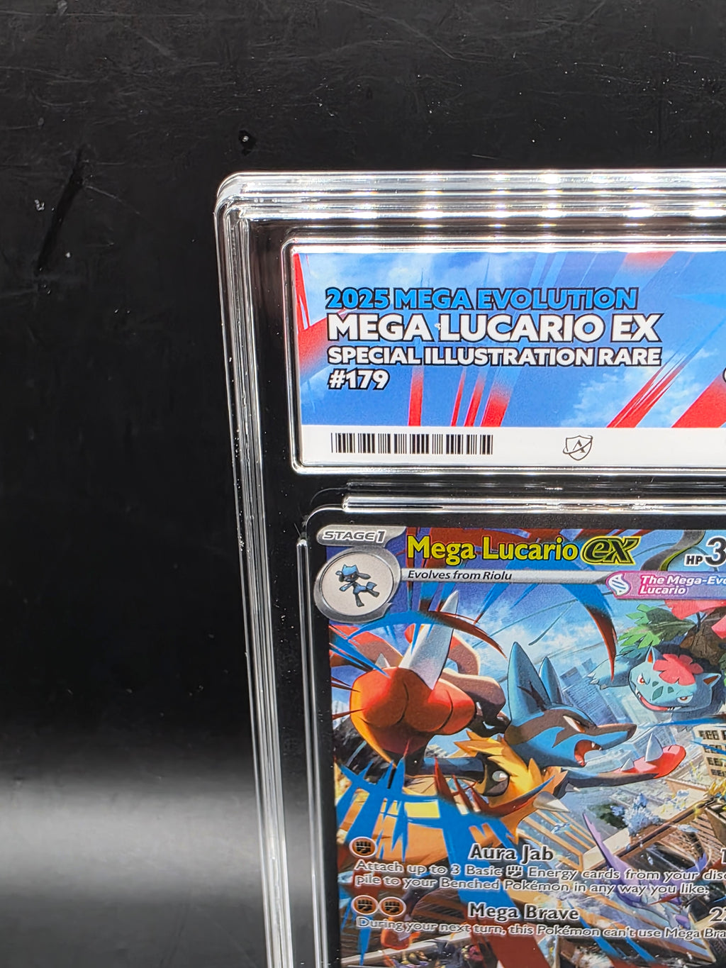 Pokemon Mega Lucario ex 179/132 SIR Mega Evolution Graded ACE 10
