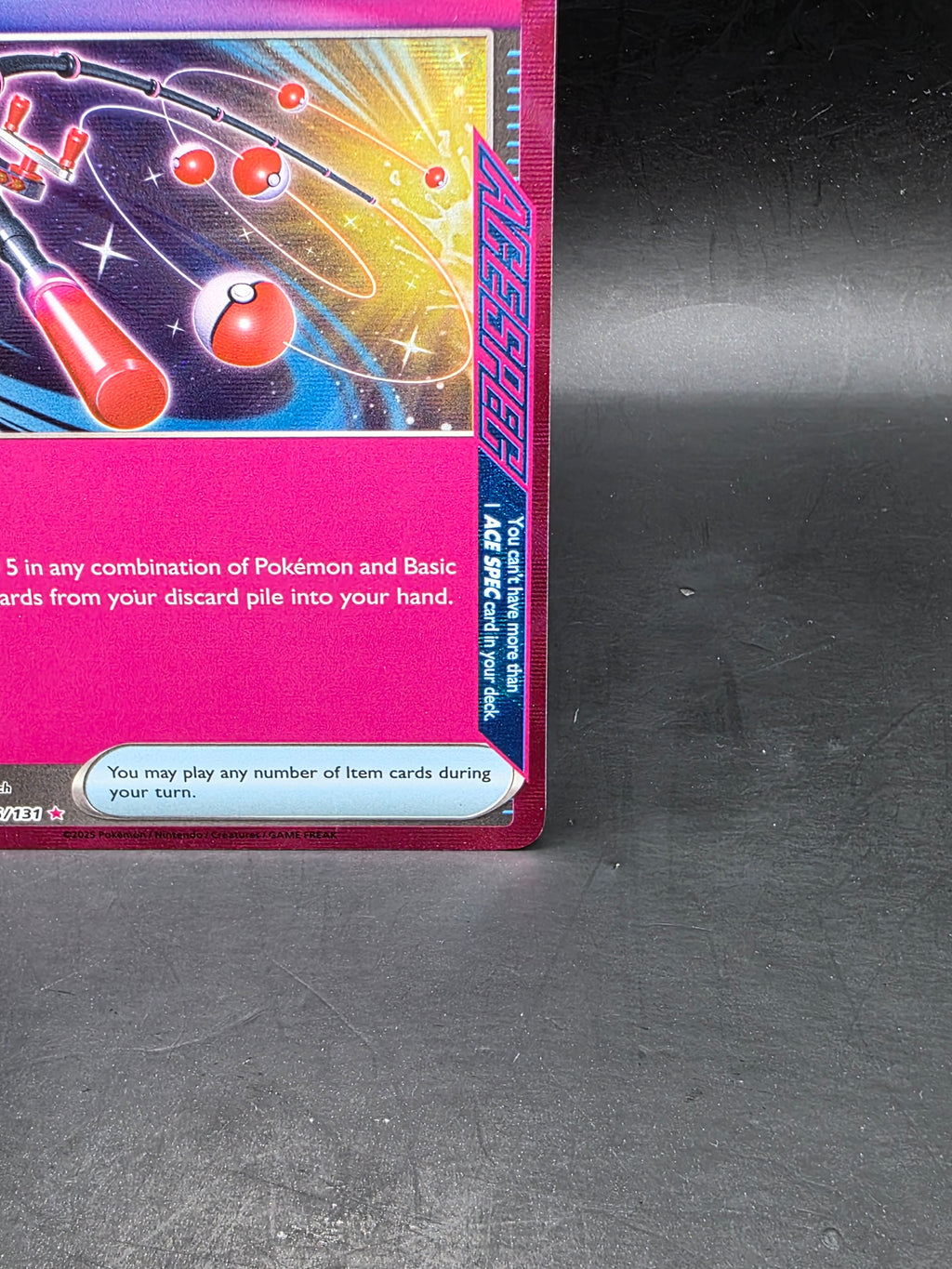 Pokémon TCG Max Rod 116/131 Prismatic Evolutions Ace Spec